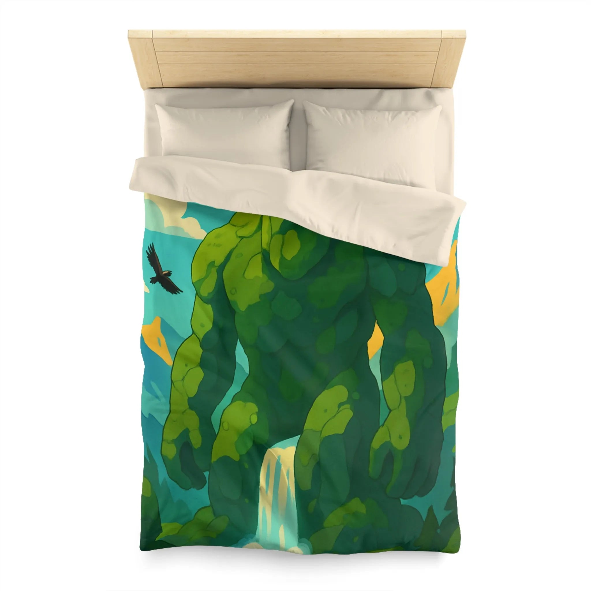 Housse de couette géant naturel envoûtant, idéale pour une chambre à thème nature