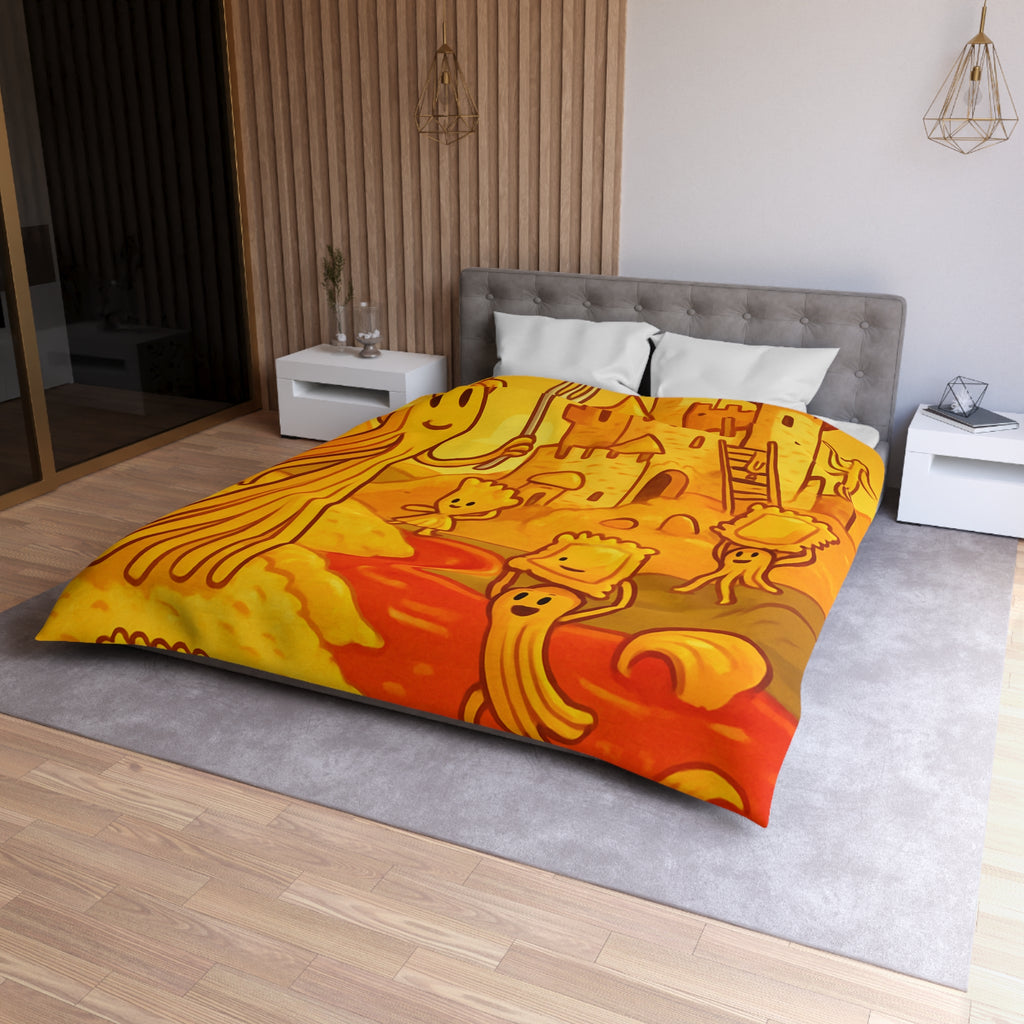 Housse de Couette Microfibre Motif Créatif Original Style Contemporain Chambre Élégante