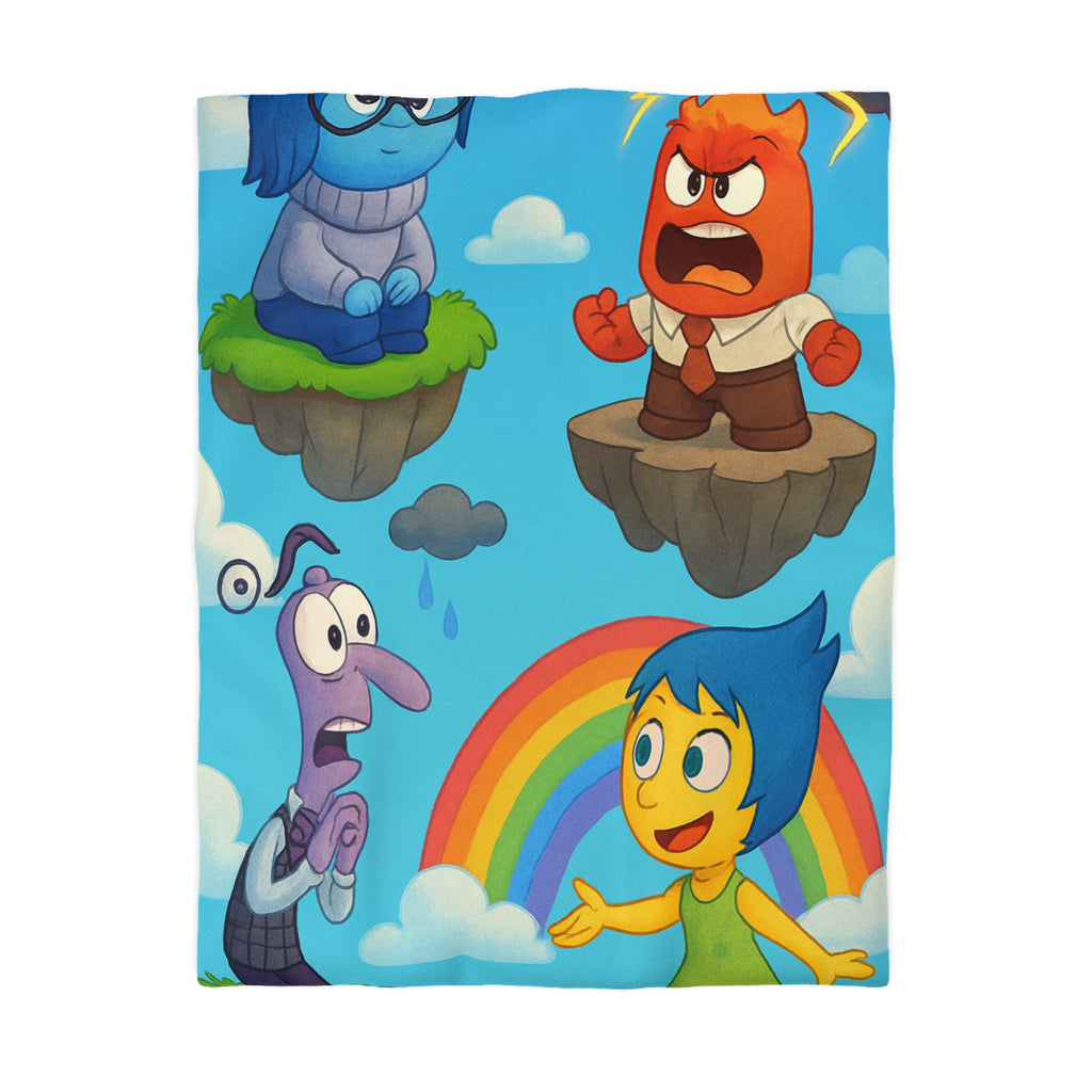 Housse de Couette Microfibre Illustration Unique Design Moderne Décoration Intérieure Raffinée