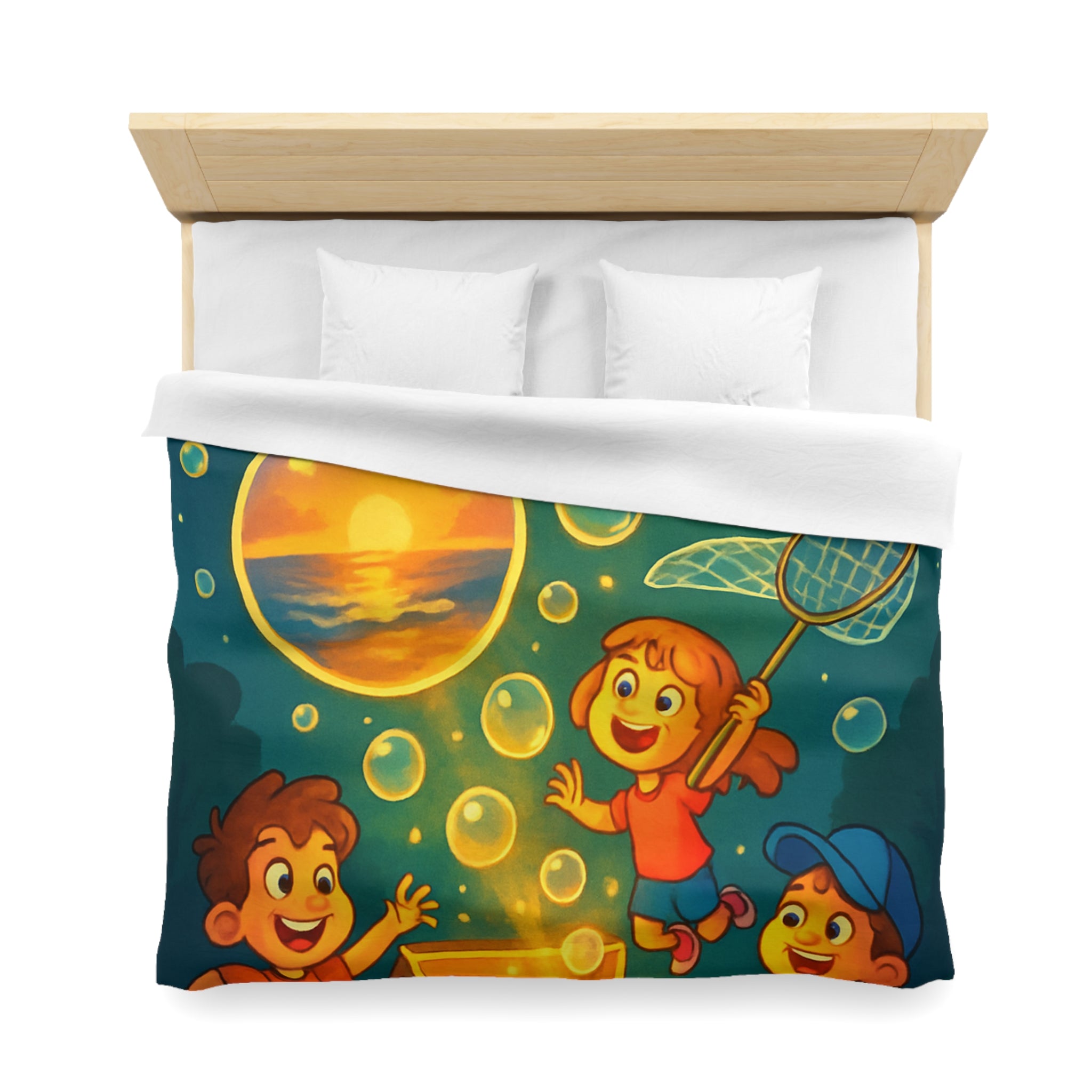 Housse de Couette Microfibre Motif Créatif Original Style Contemporain Chambre Élégante