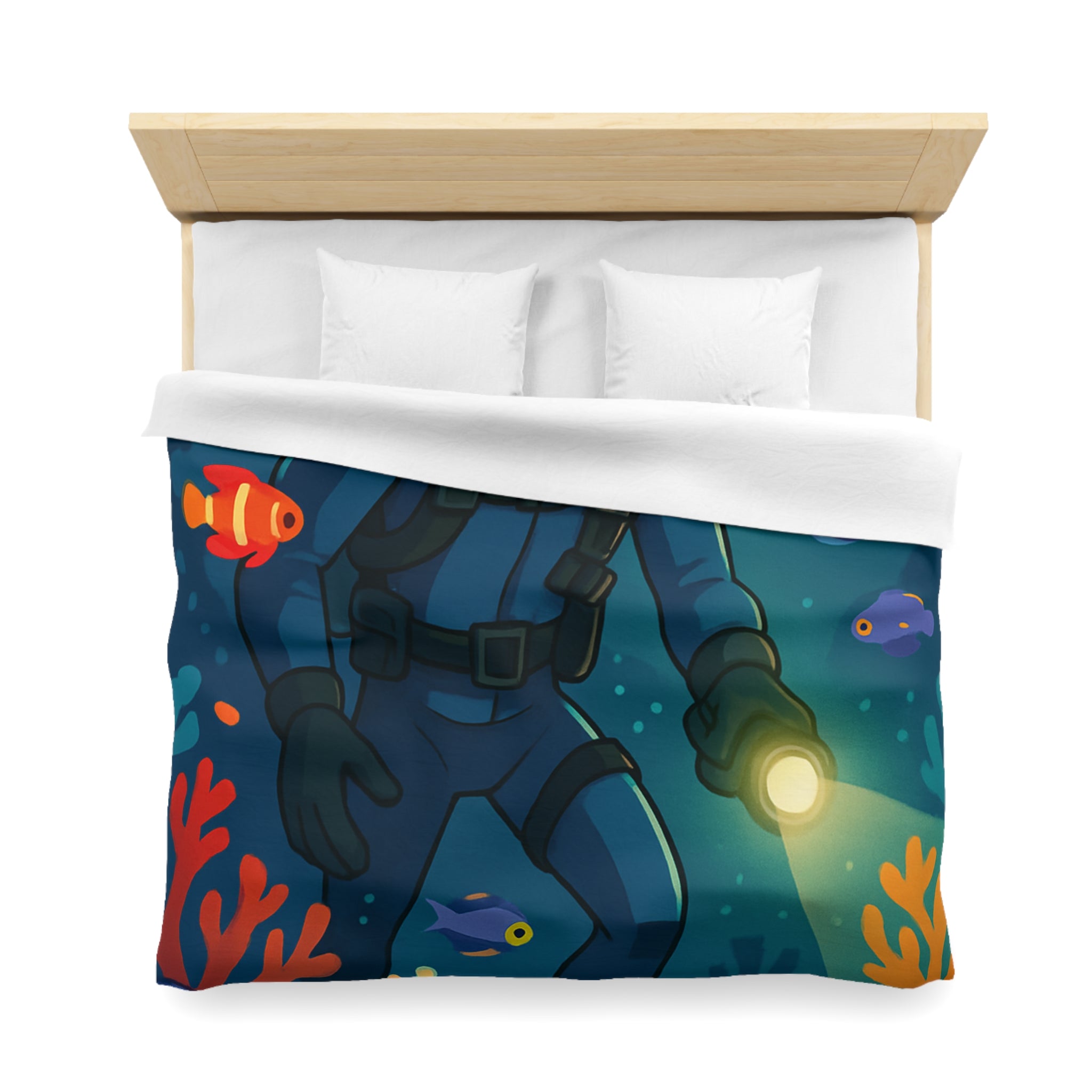 Housse de Couette Microfibre Design Artistique Moderne Décoration Chambre Confort Premium