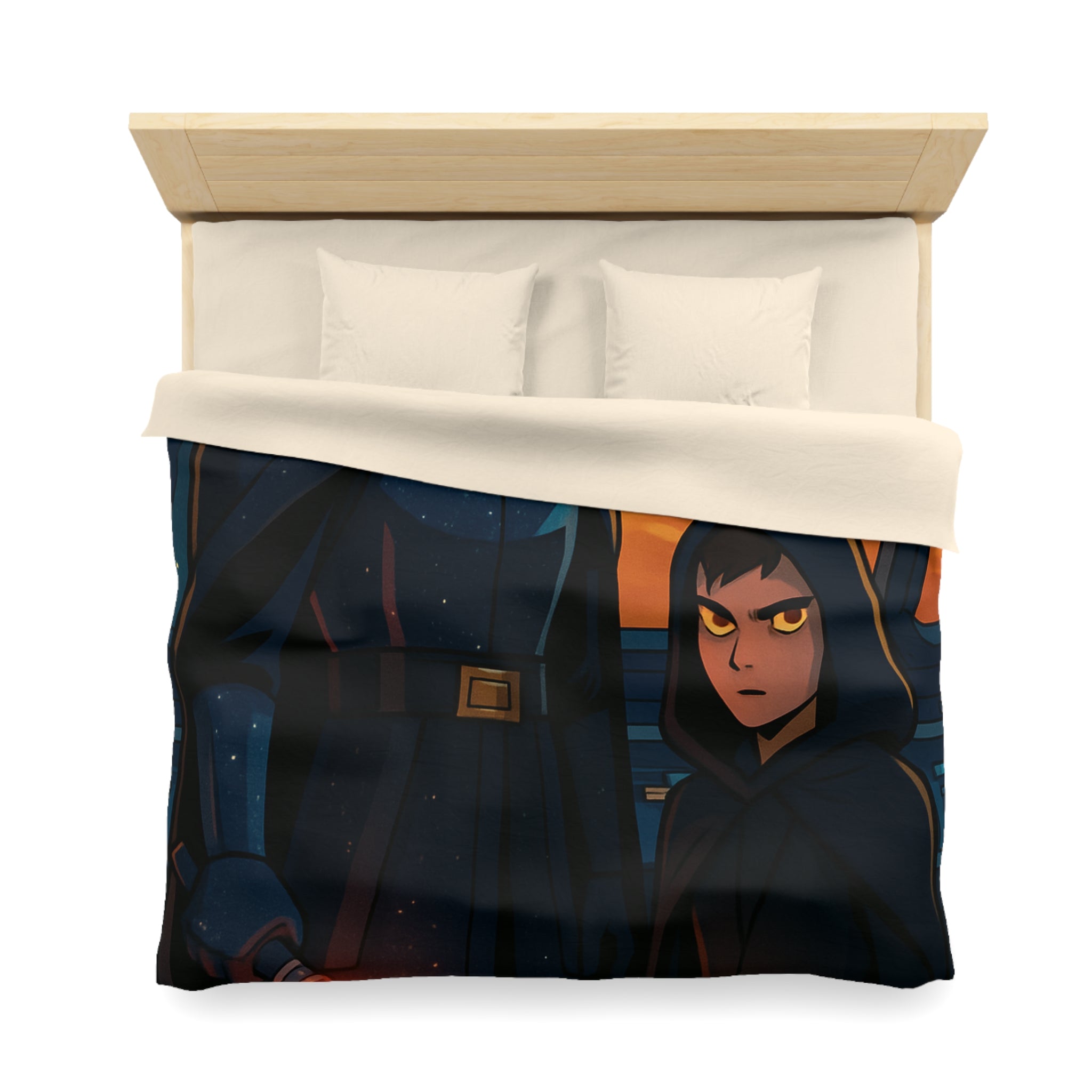 Housse de Couette Microfibre Design Artistique Moderne Décoration Chambre Confort Premium