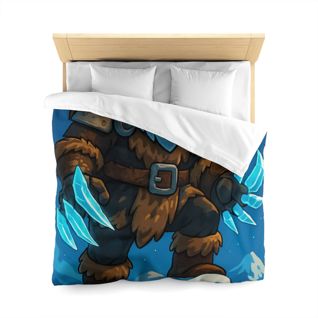 Housse de Couette Microfibre Motif Créatif Original Style Contemporain Chambre Élégante