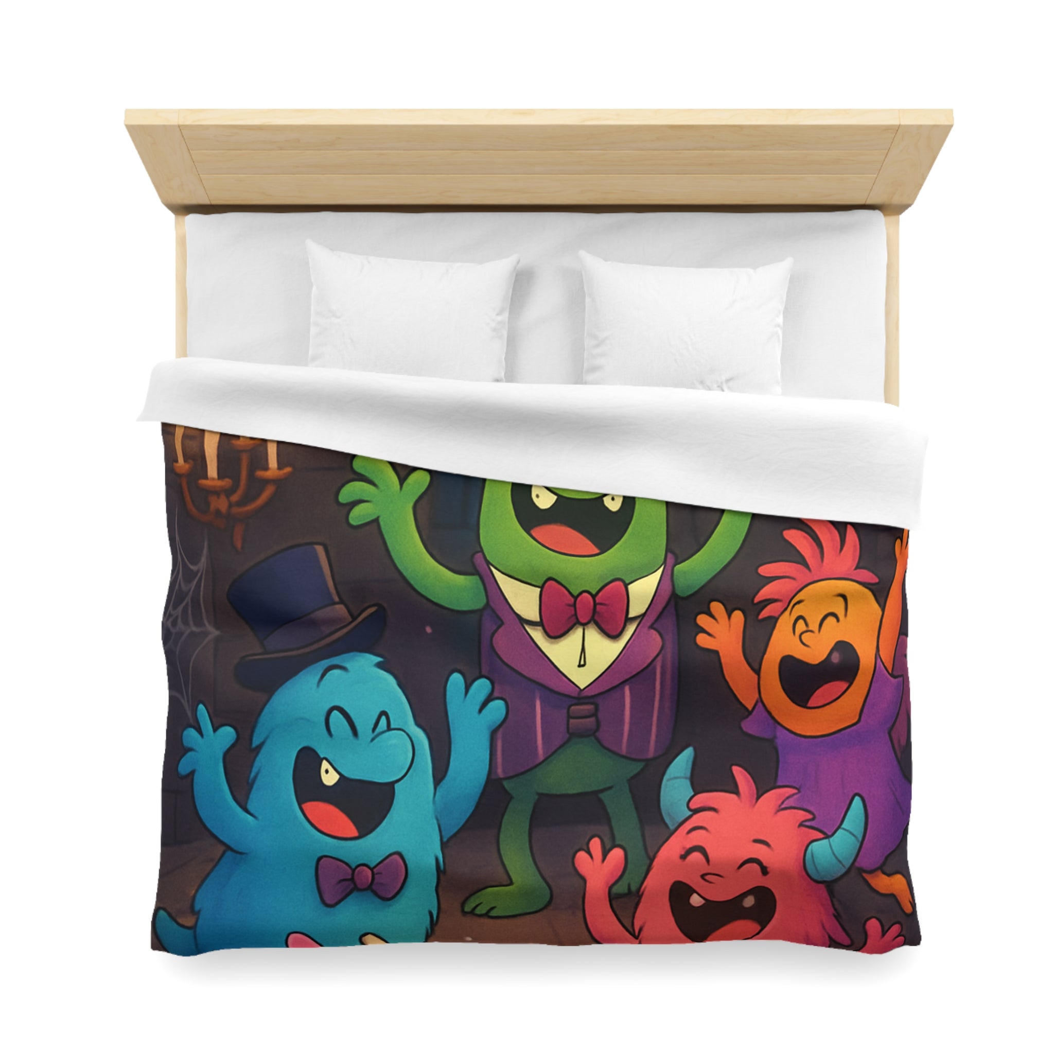 Housse de Couette Microfibre Design Artistique Moderne Décoration Chambre Confort Premium