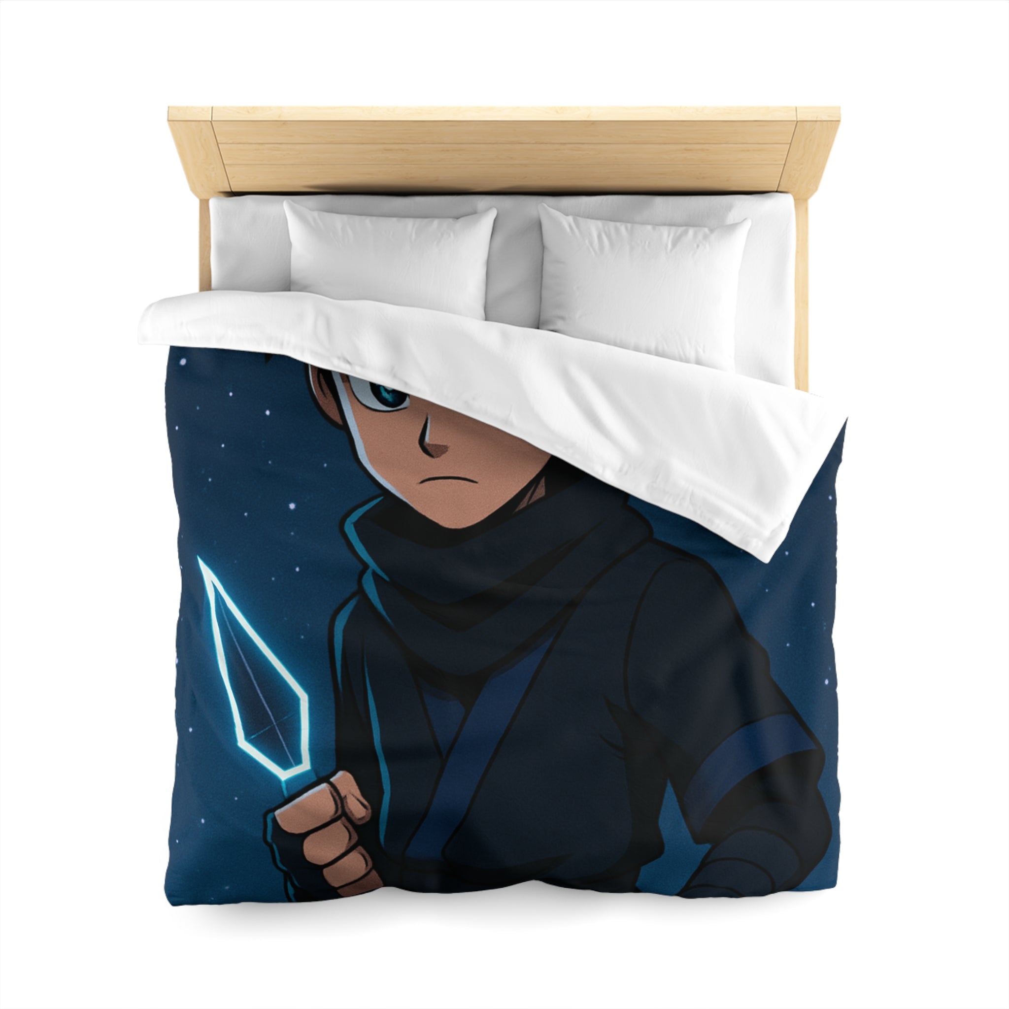 Housse de Couette Microfibre Illustration Unique Design Moderne Décoration Intérieure Raffinée