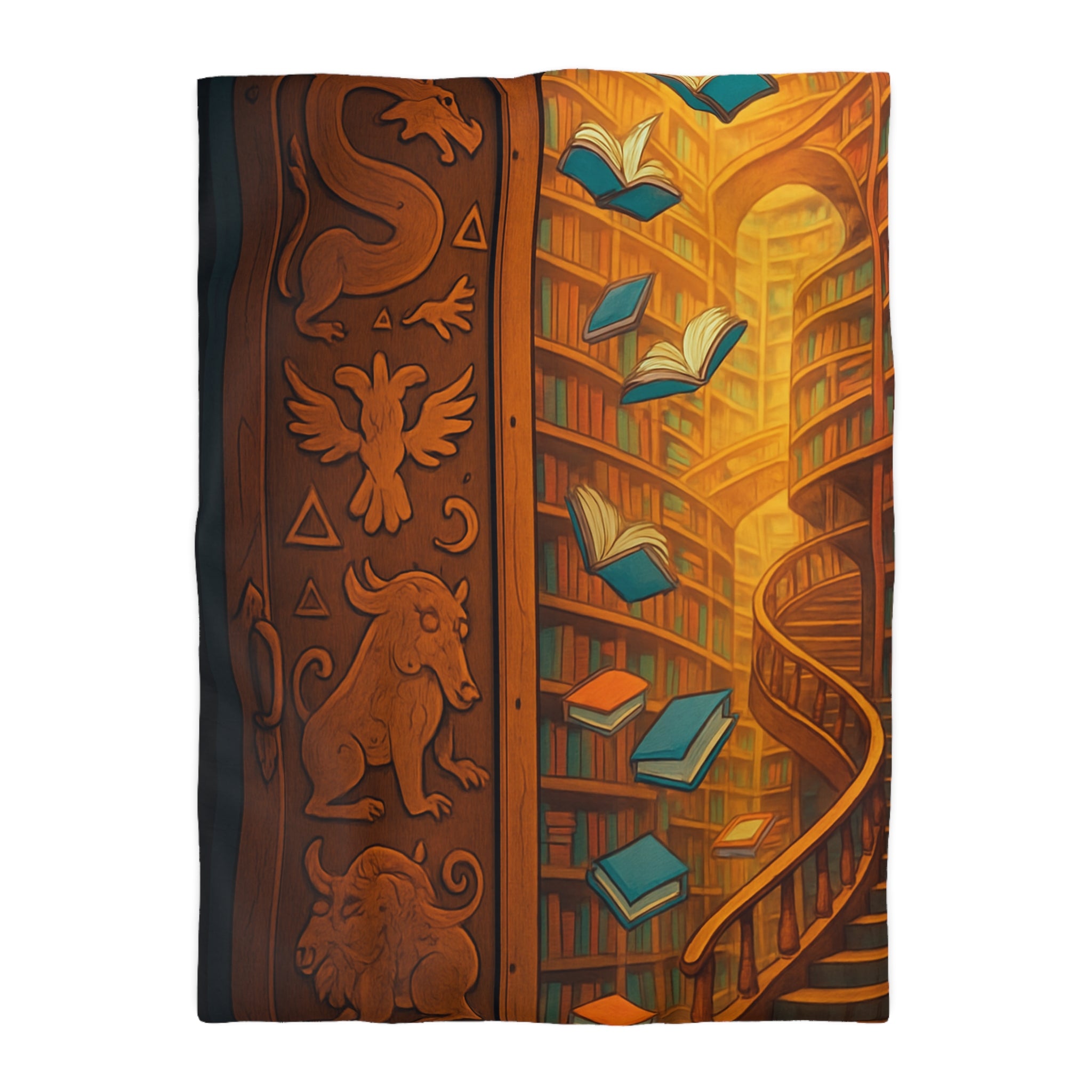 Housse de Couette Microfibre Design Artistique Moderne Décoration Chambre Confort Premium