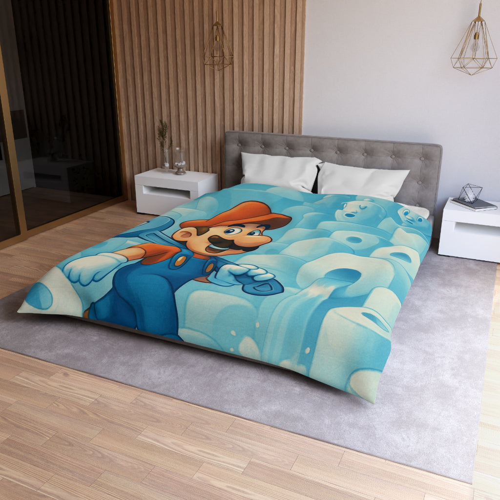 Housse de Couette Microfibre Illustration Unique Design Moderne Décoration Intérieure Raffinée