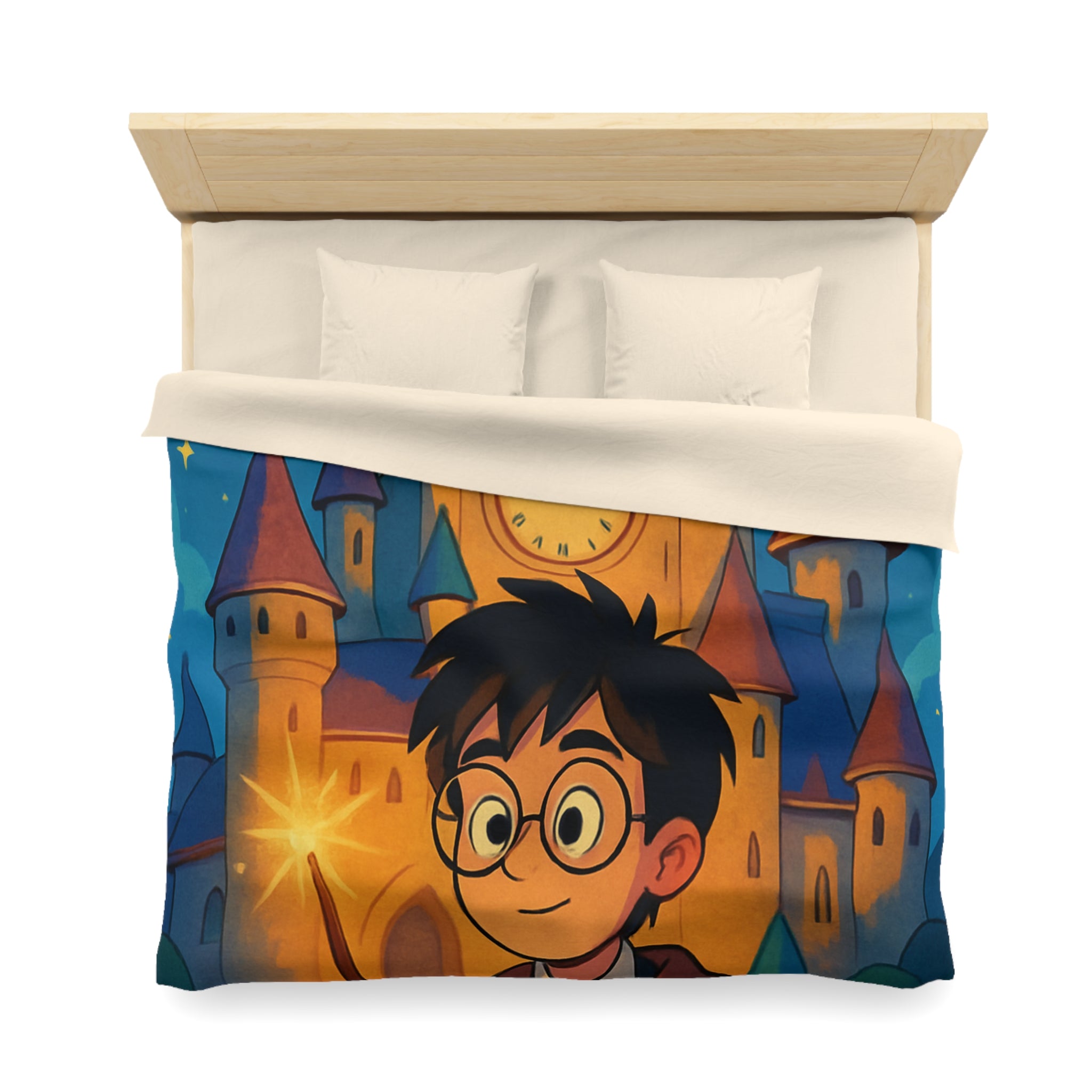 Housse de Couette Microfibre Motif Créatif Original Style Contemporain Chambre Élégante