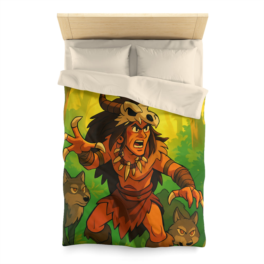 Sauvage Rêveur : Housse de Couette Motif Chaman Animaux Forêt Mystique