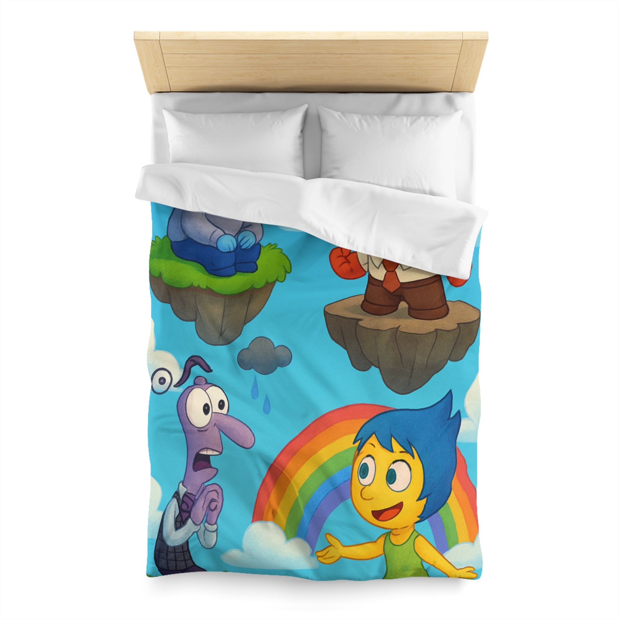 Housse de Couette Microfibre Illustration Unique Design Moderne Décoration Intérieure Raffinée