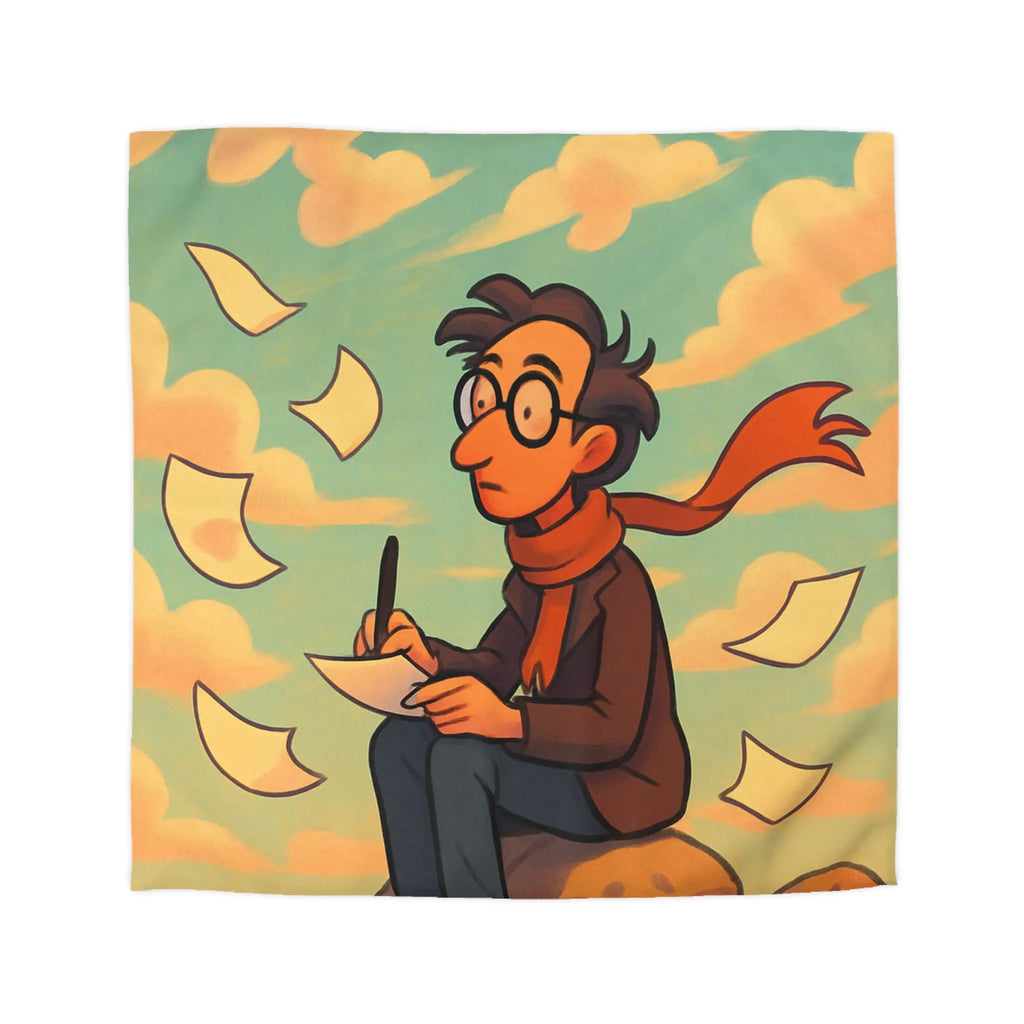 Housse de Couette Microfibre Art Graphique Contemporain Style Décoratif Chambre Tendance