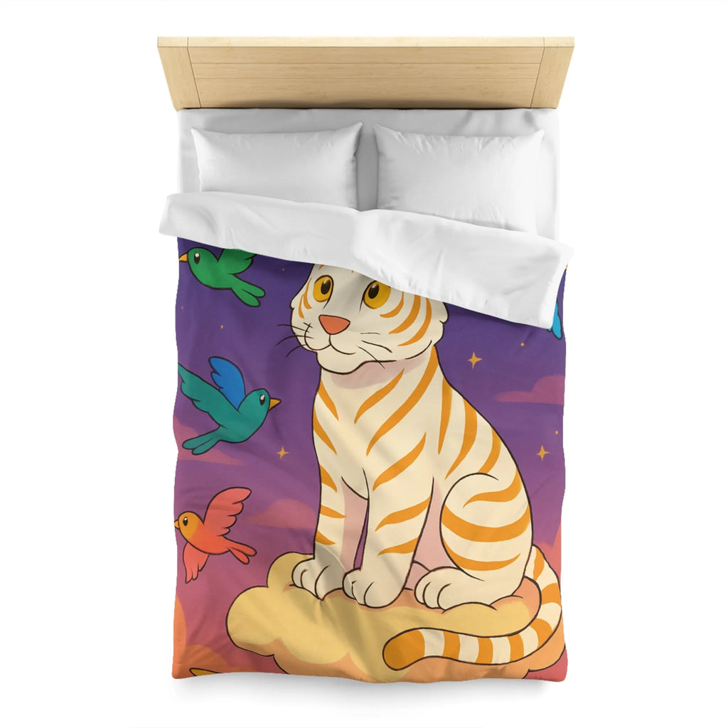 Housse de Couette Microfibre Art Graphique Contemporain Style Décoratif Chambre Tendance