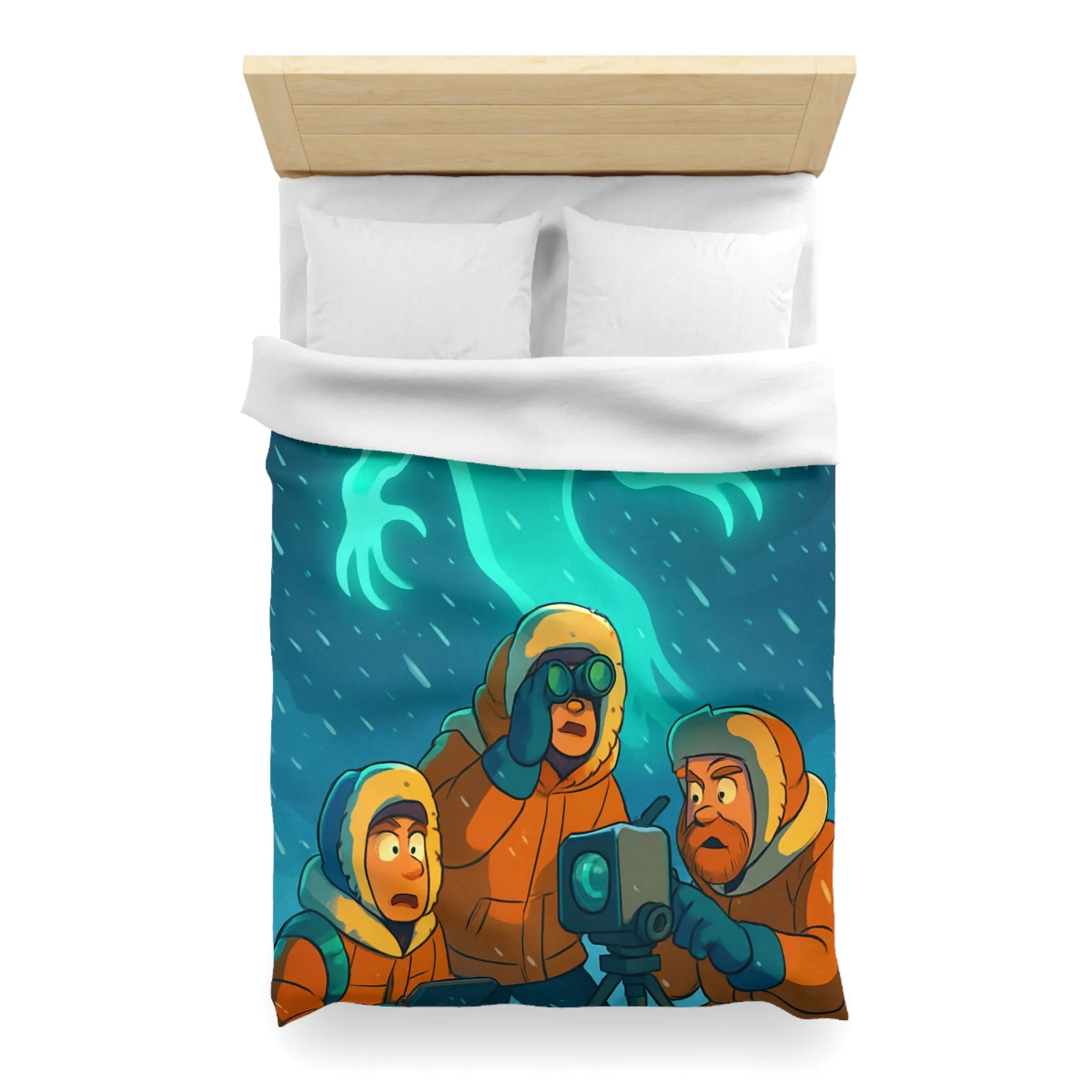 Explorez l'aventure arctique avec trois explorateurs et un mystérieux fantôme lumineux