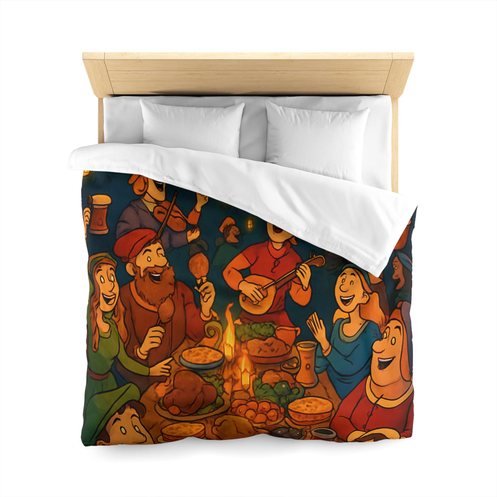 Housse de Couette Microfibre Design Artistique Moderne Décoration Chambre Confort Premium