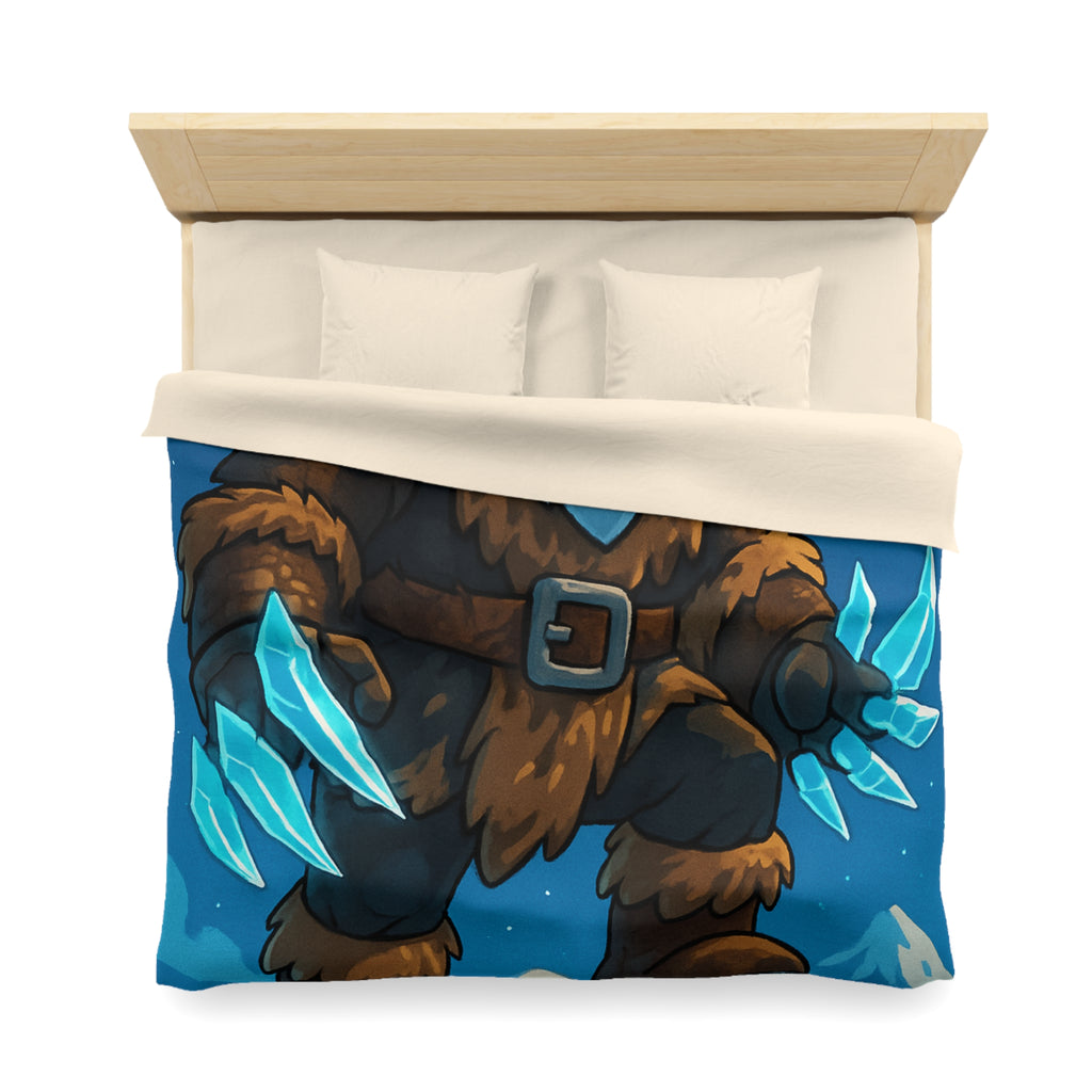 Housse de Couette Microfibre Motif Créatif Original Style Contemporain Chambre Élégante