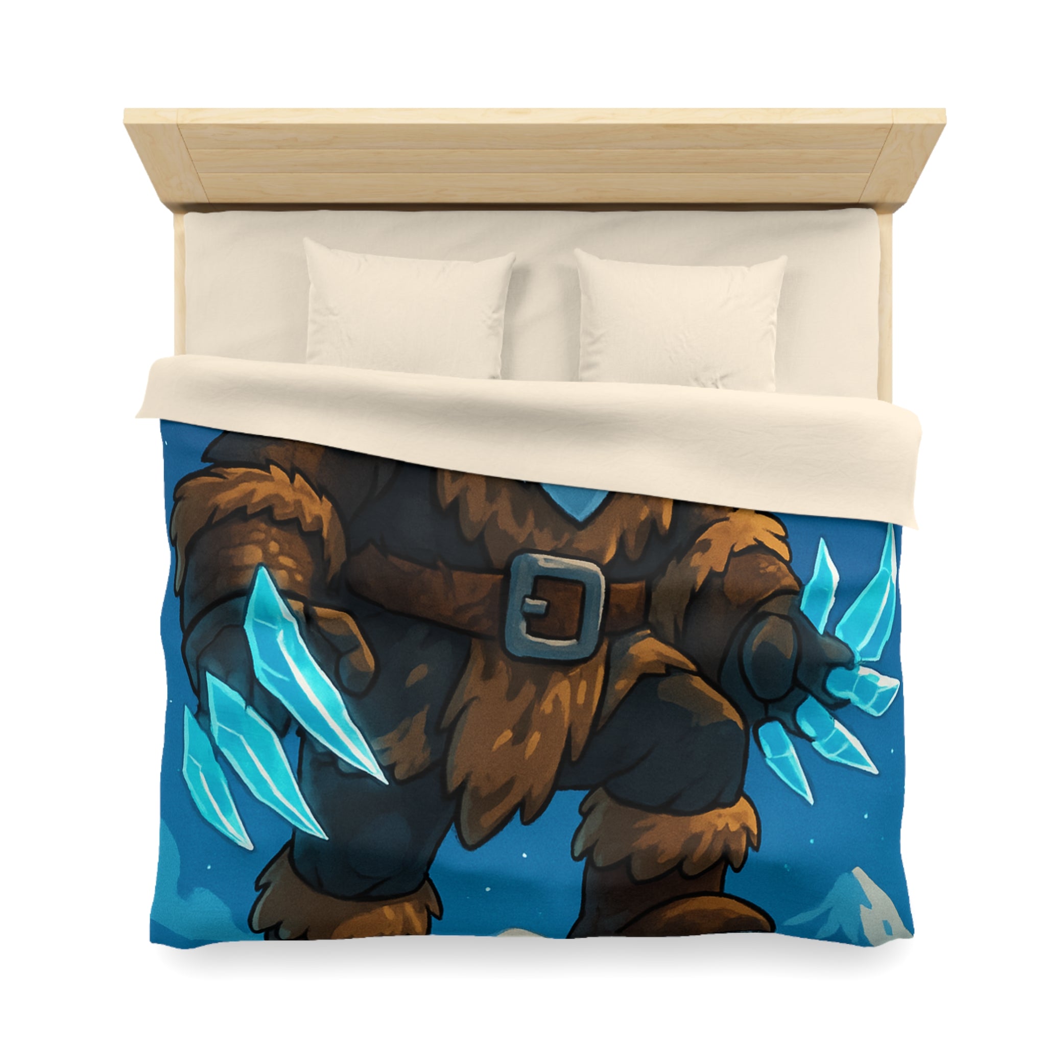 Housse de Couette Microfibre Motif Créatif Original Style Contemporain Chambre Élégante