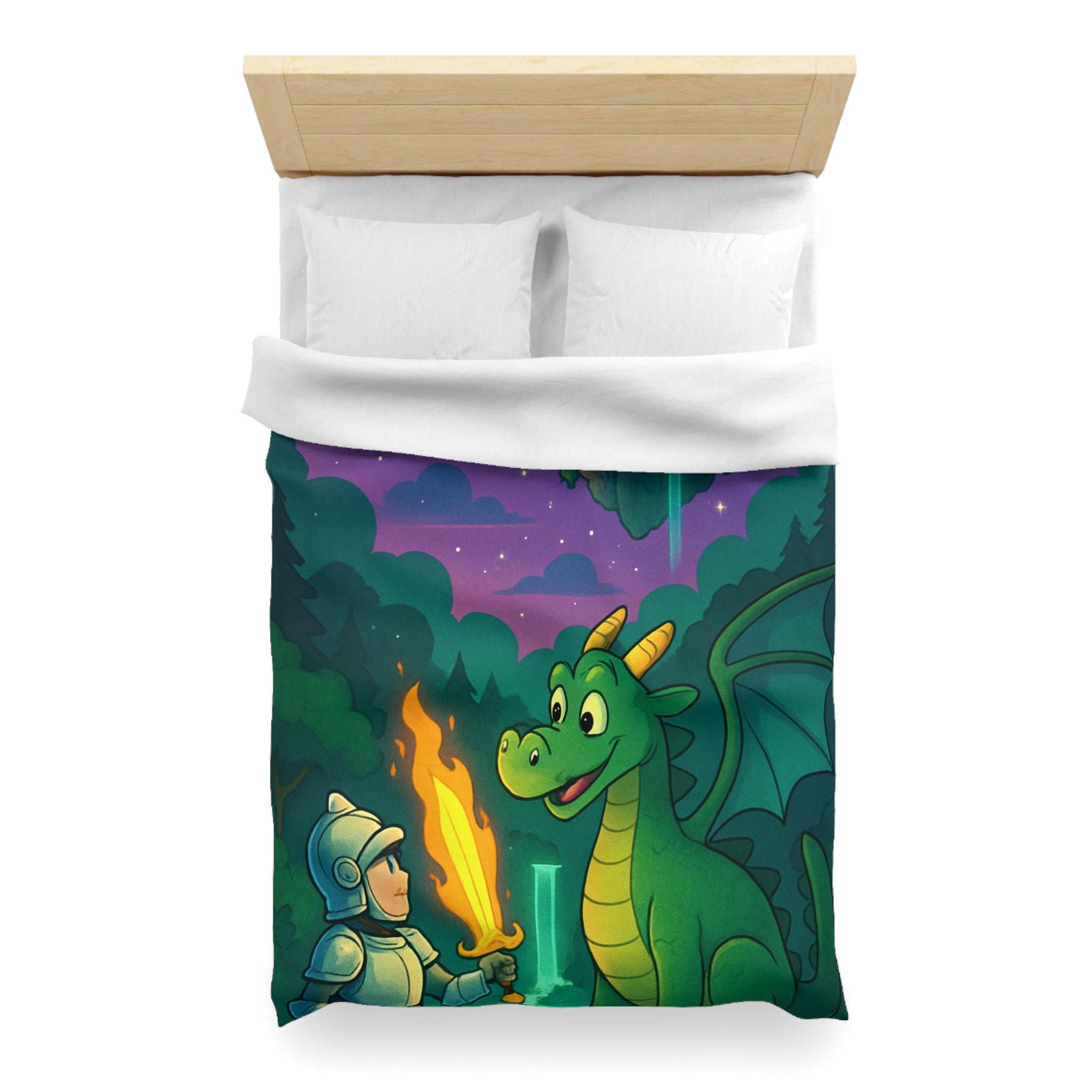 Housse de Couette Microfibre Motif Créatif Original Style Contemporain Chambre Élégante