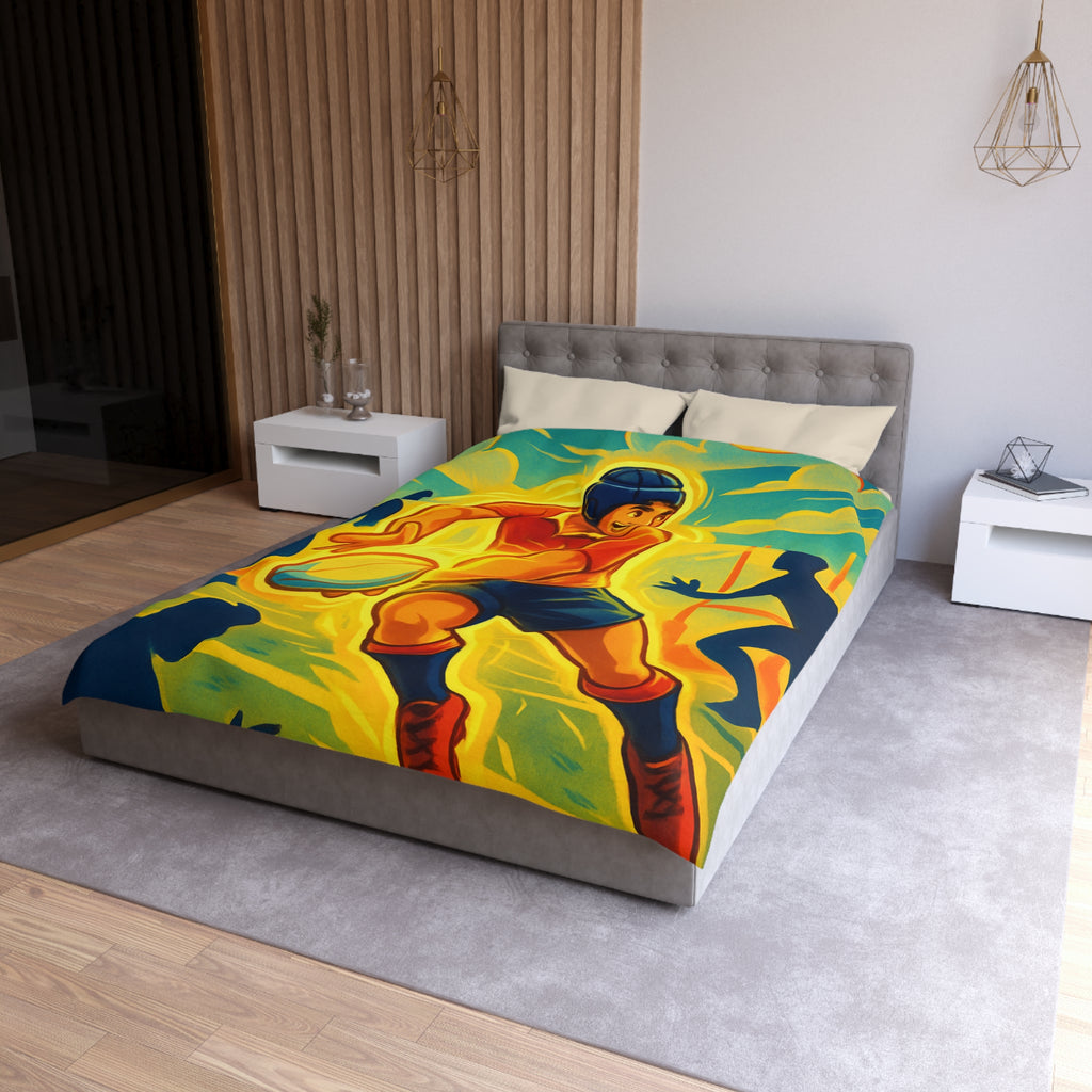 Housse de Couette Microfibre Design Artistique Moderne Décoration Chambre Confort Premium