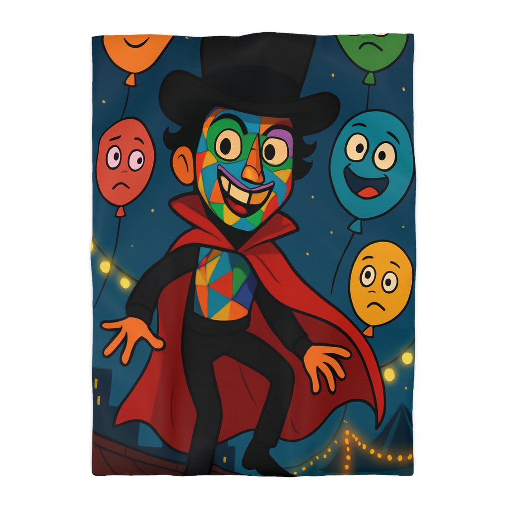 Housse de Couette Microfibre Design Artistique Moderne Décoration Chambre Confort Premium