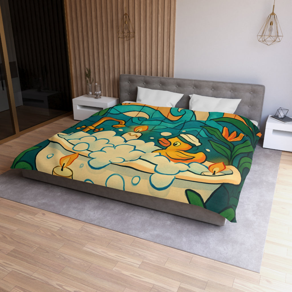 Housse de Couette Microfibre Design Artistique Moderne Décoration Chambre Confort Premium