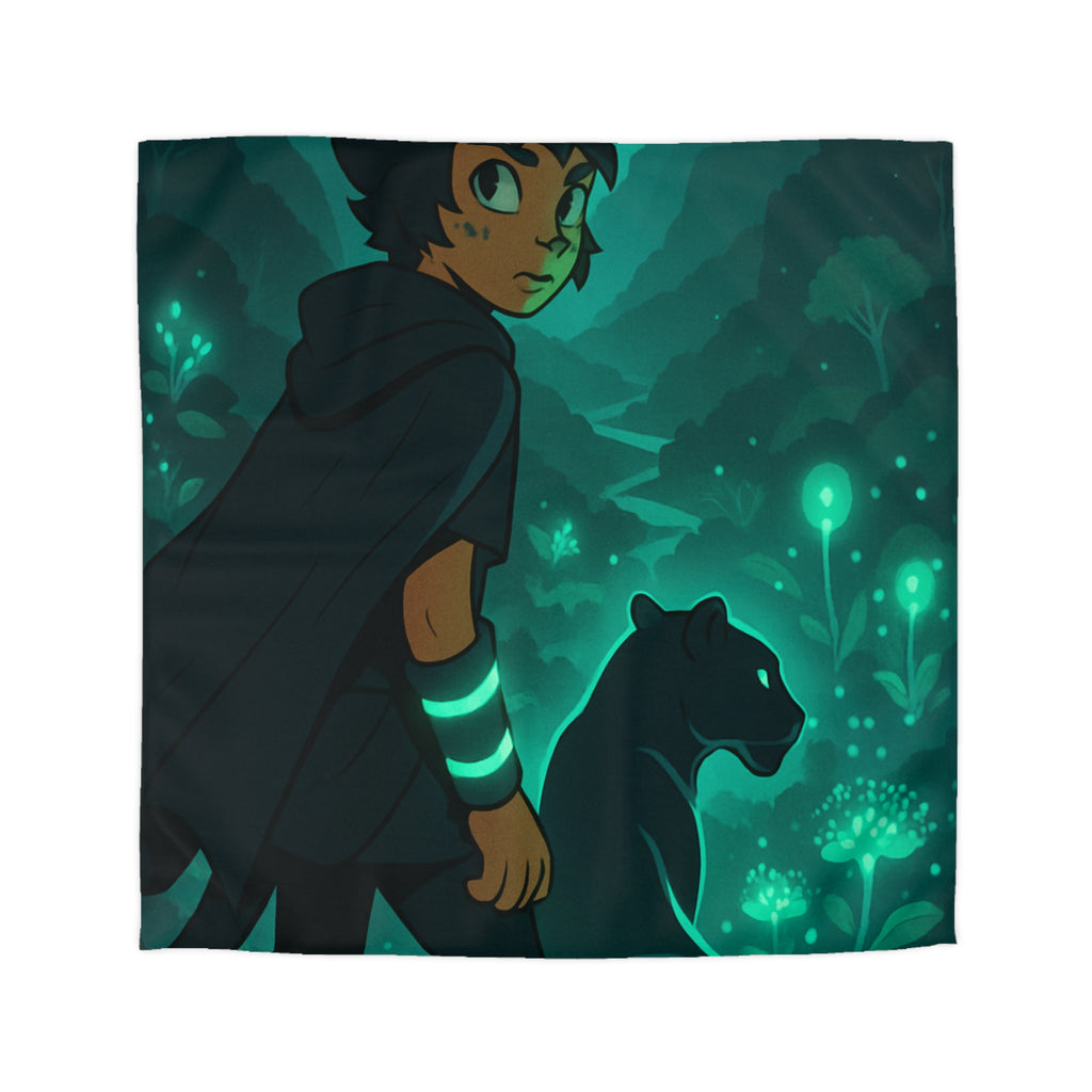 Housse de Couette Microfibre Illustration Unique Design Moderne Décoration Intérieure Raffinée