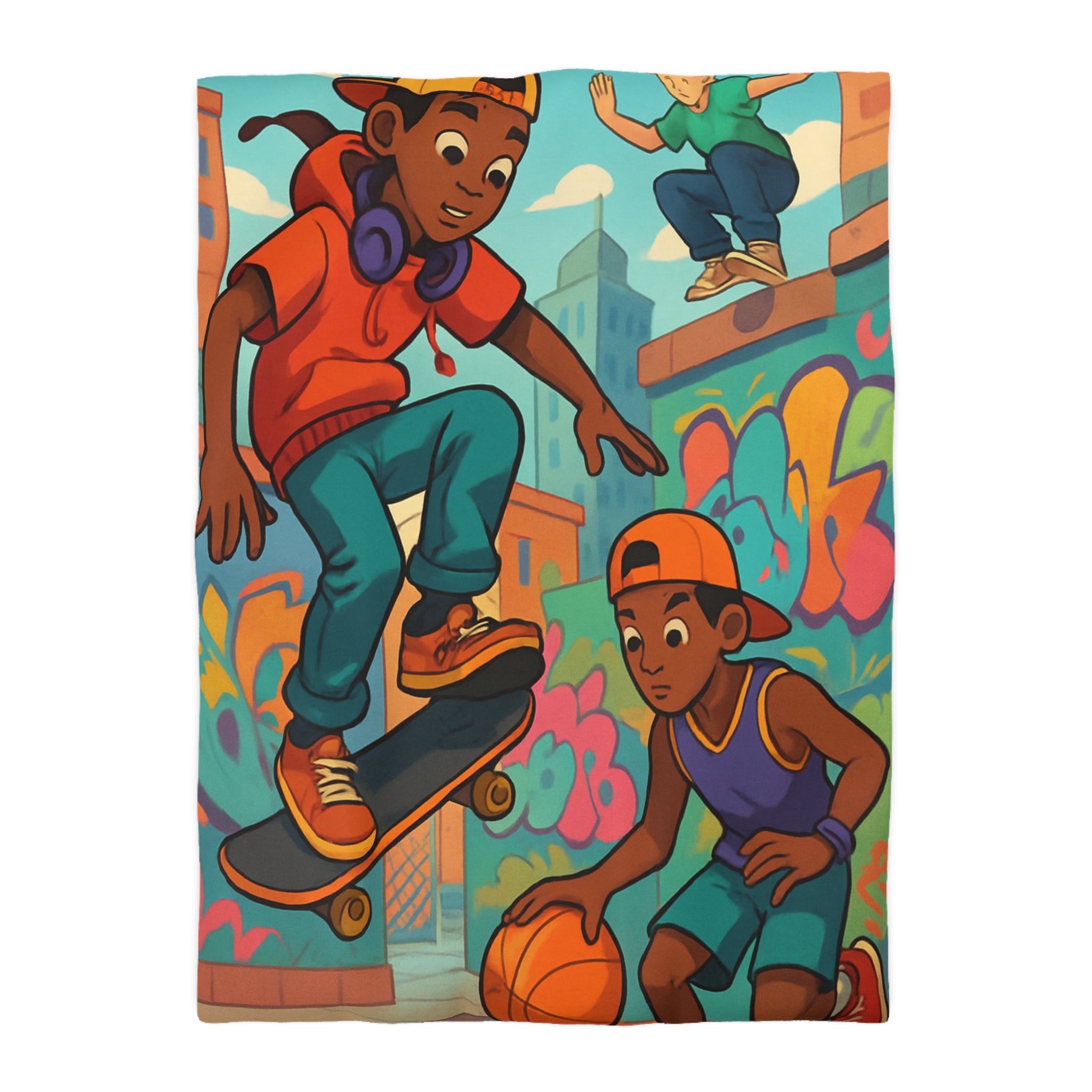 Housse de Couette Microfibre Création Artistique Moderne Design Exclusif Décoration Chambre