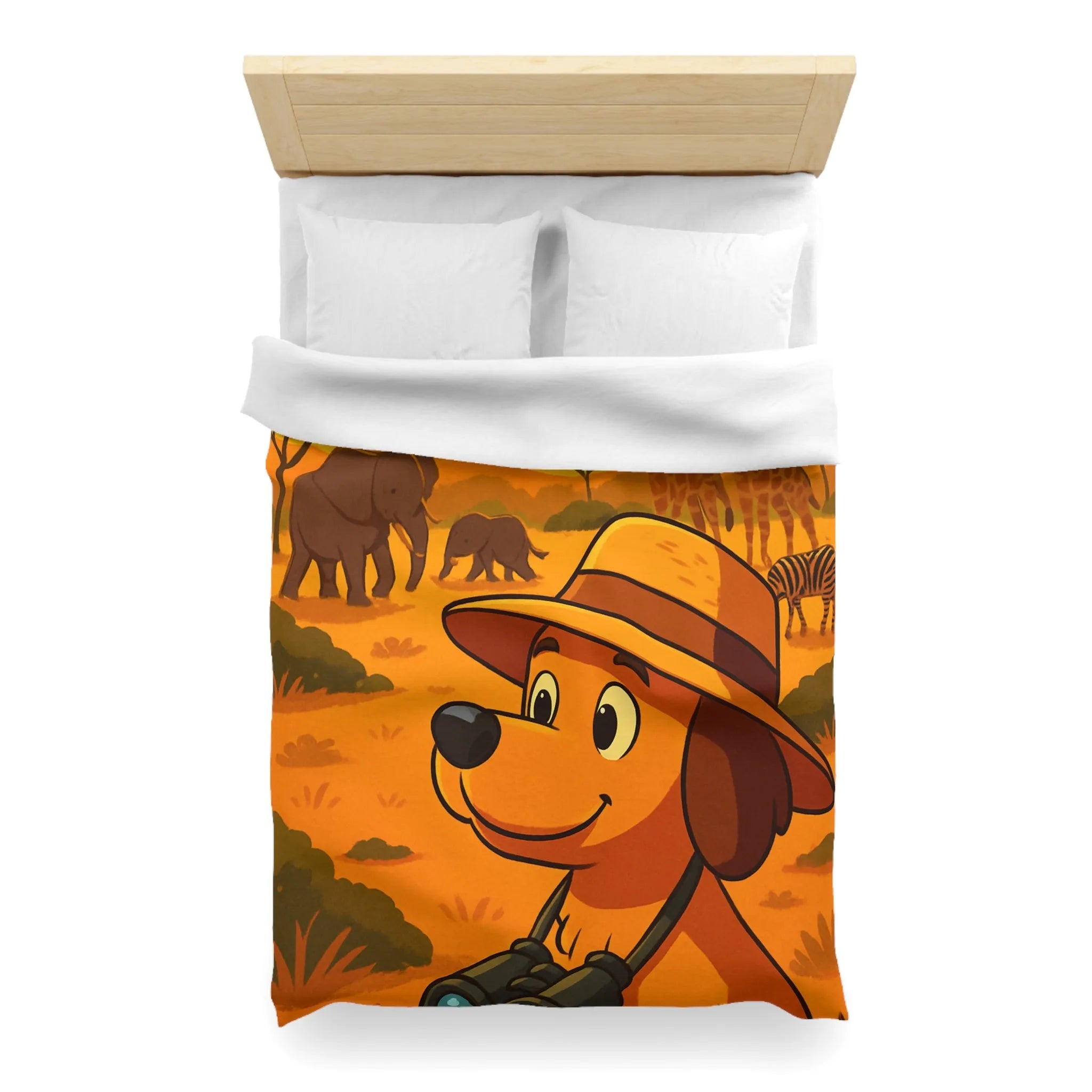 Explorez l'Afrique avec chien mignon et paysages magnifiques pour enfants aventureux