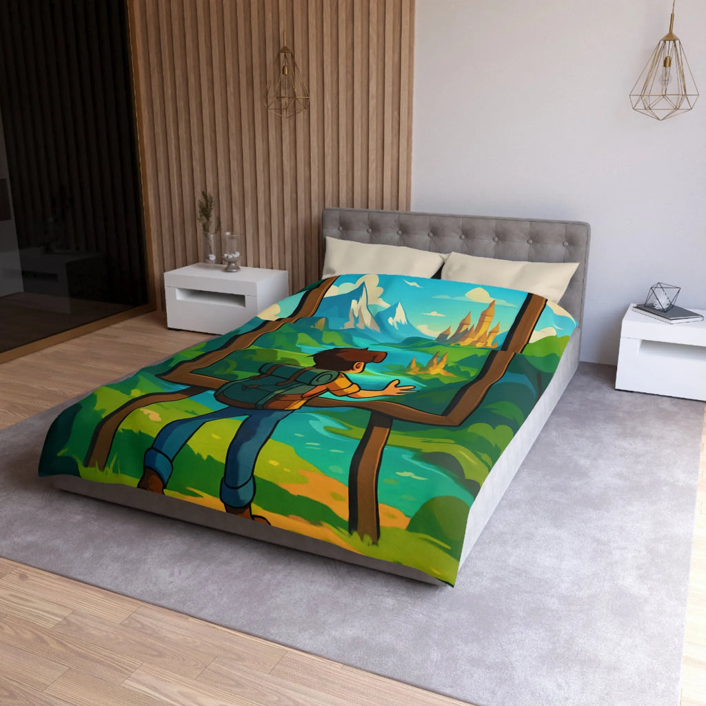 Enchantez votre chambre avec une housse de couette paysage nature féerique et rêveur