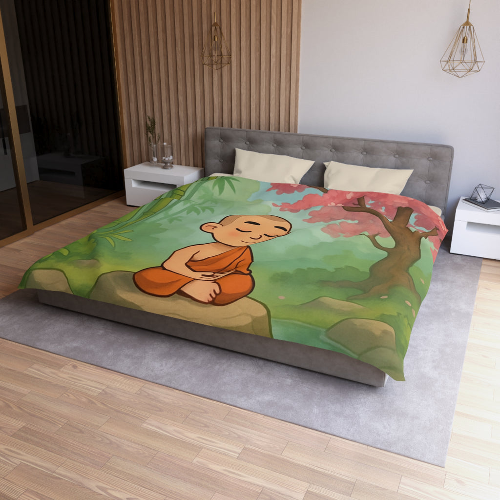 Housse de Couette Microfibre Motif Créatif Original Style Contemporain Chambre Élégante