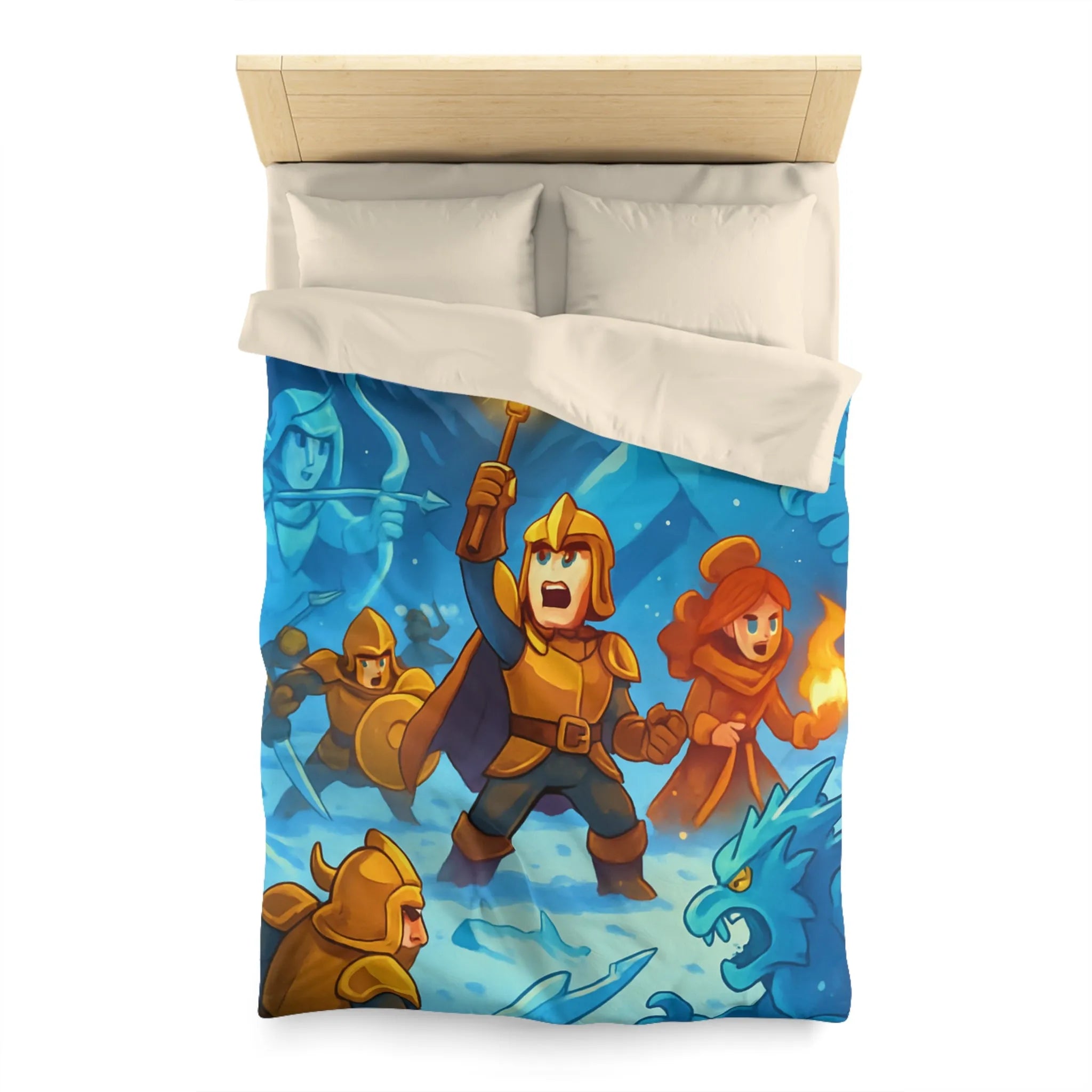 Housse de Couette Microfibre Art Graphique Contemporain Style Décoratif Chambre Tendance