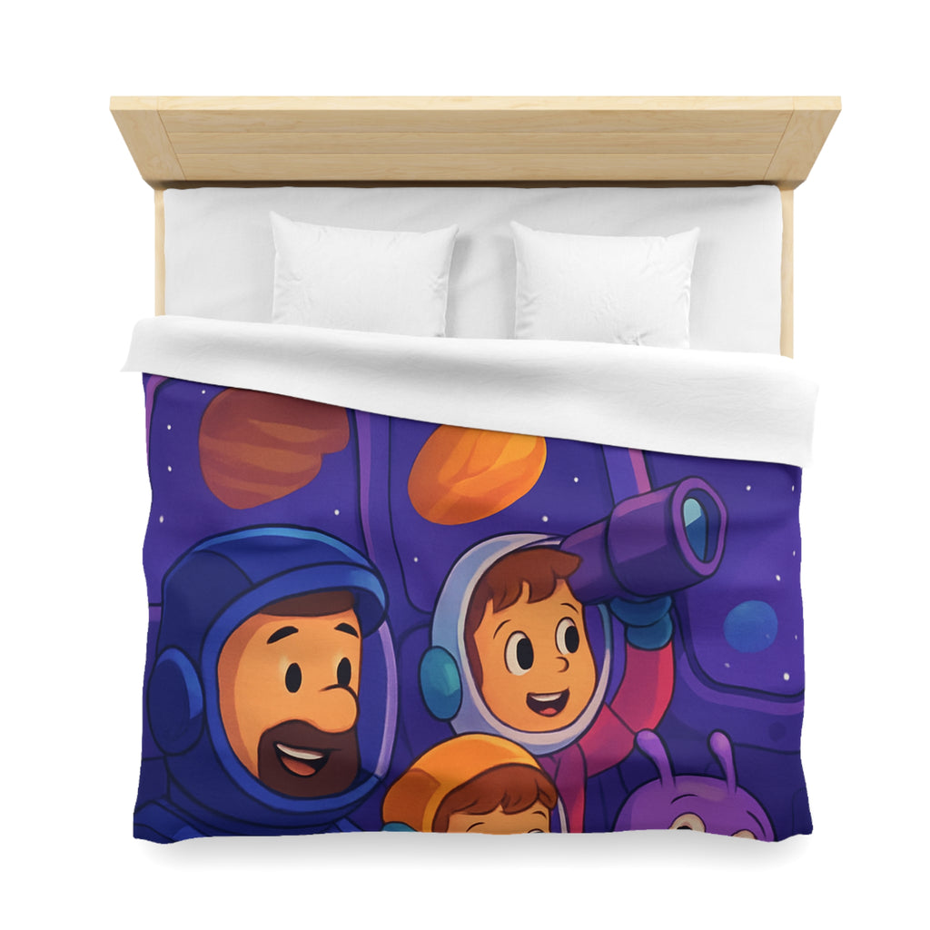 Housse de Couette Microfibre Motif Créatif Original Style Contemporain Chambre Élégante