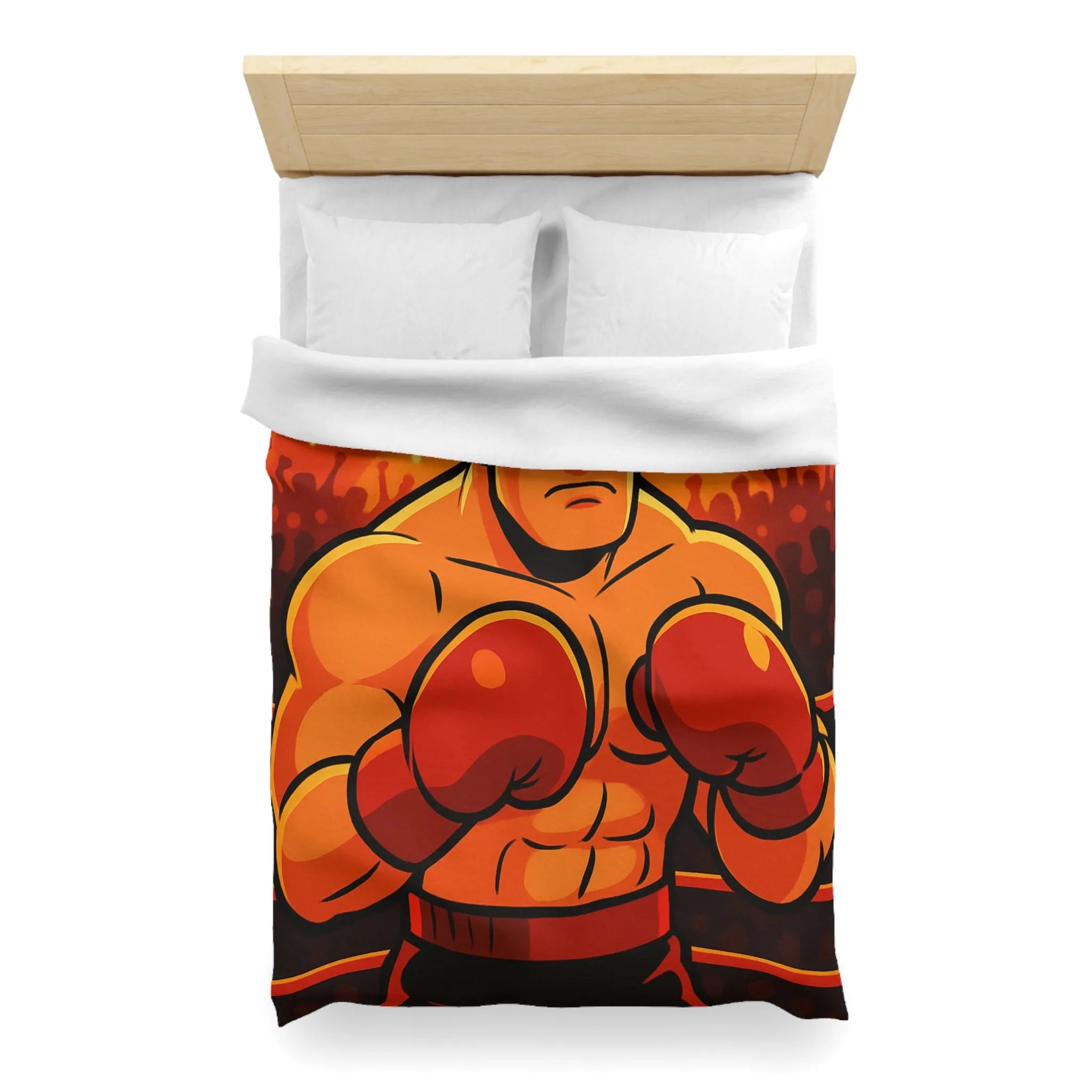 Housse de Couette Microfibre Art Graphique Contemporain Style Décoratif Chambre Tendance