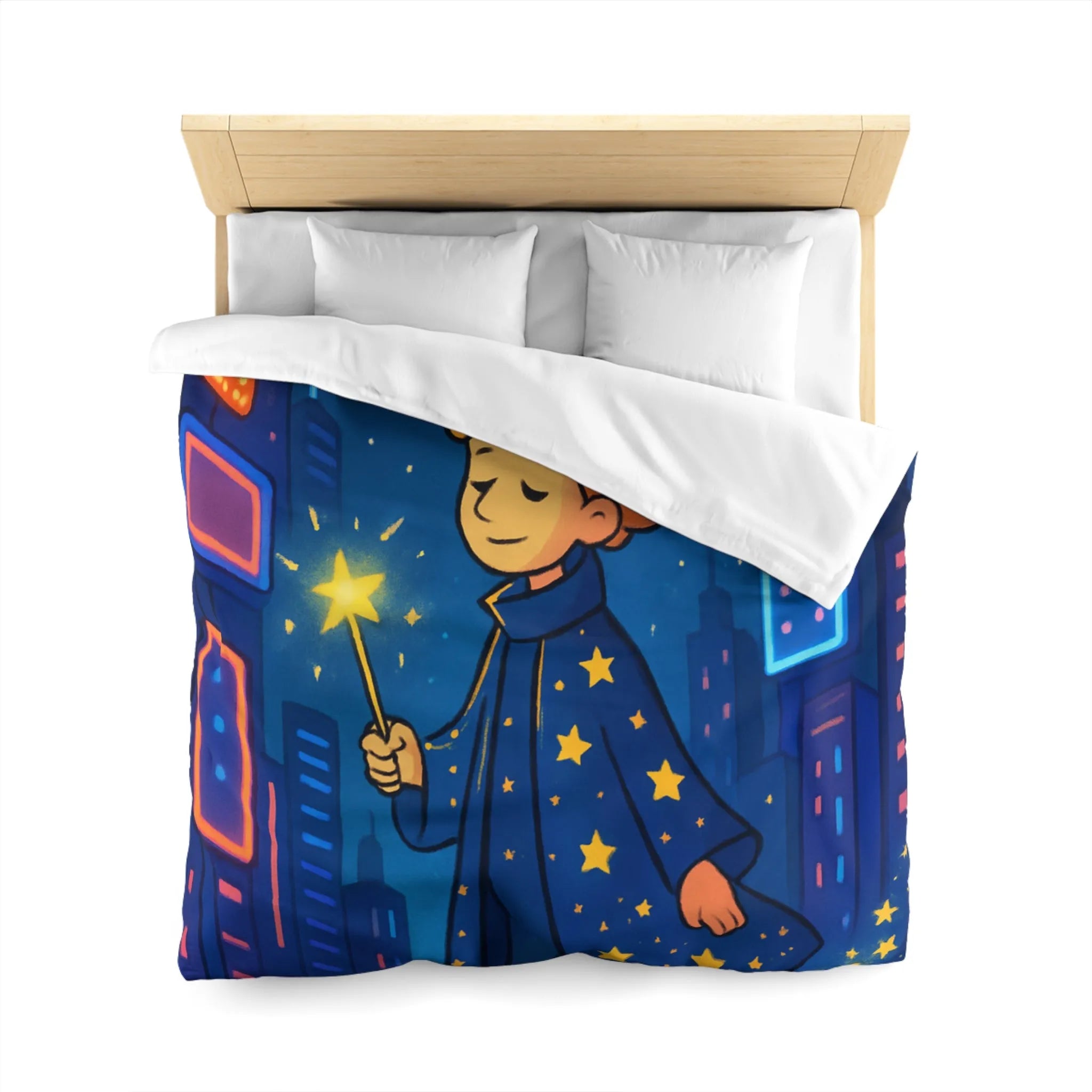 Housse de Couette Microfibre Art Graphique Contemporain Style Décoratif Chambre Tendance