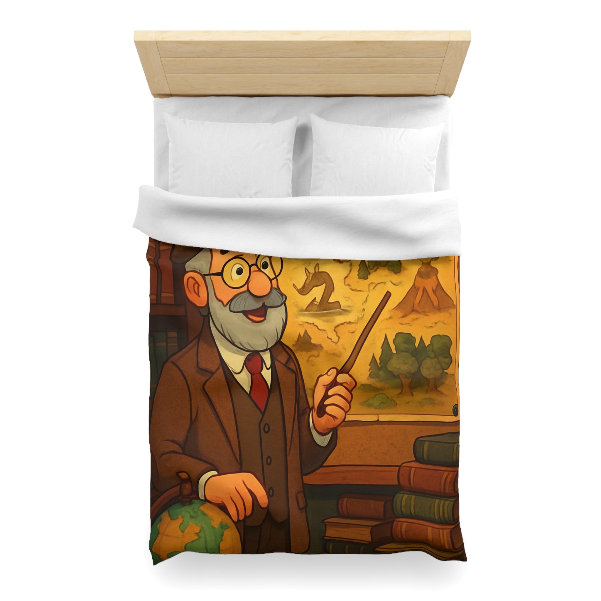 Housse de Couette Microfibre Illustration Unique Design Moderne Décoration Intérieure Raffinée