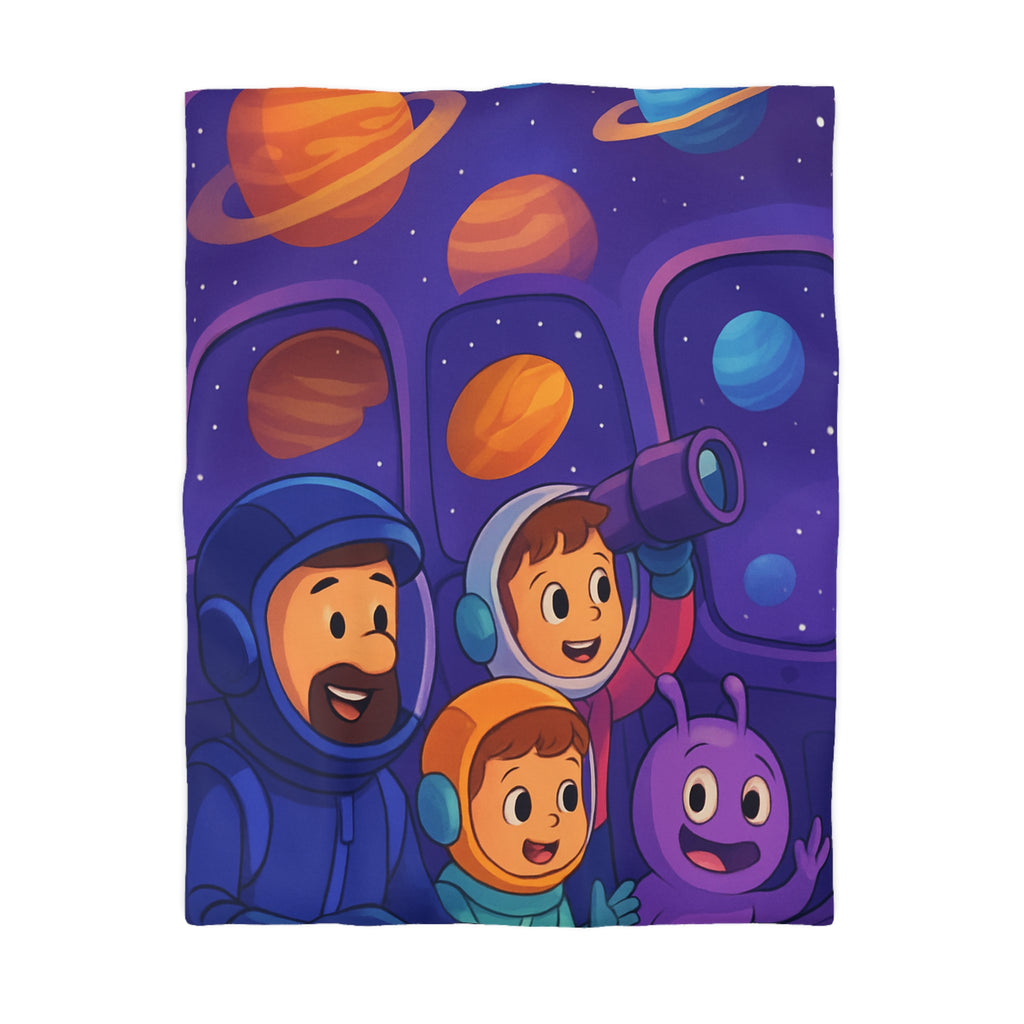 Housse de Couette Microfibre Motif Créatif Original Style Contemporain Chambre Élégante