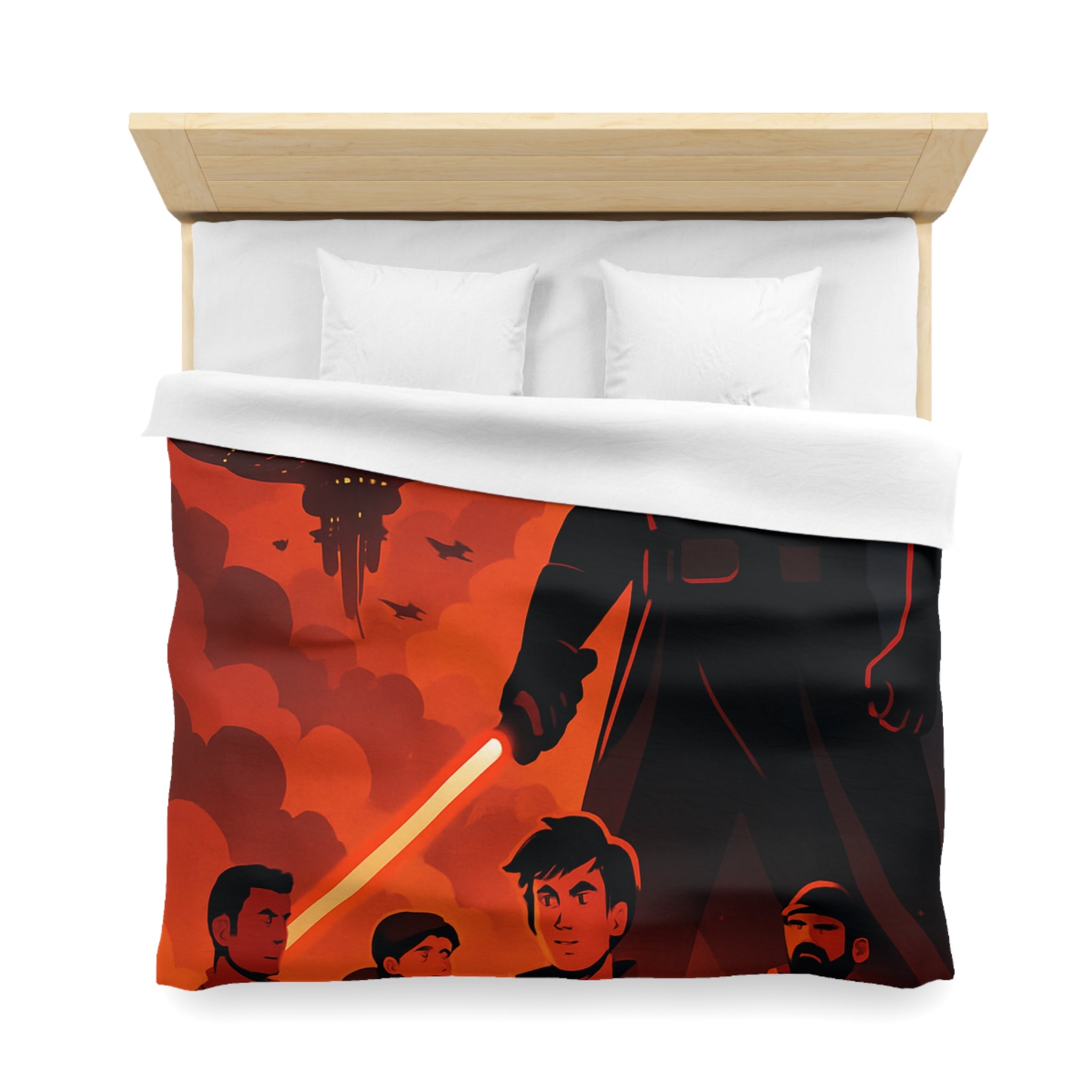 Housse de Couette Microfibre Motif Créatif Original Style Contemporain Chambre Élégante