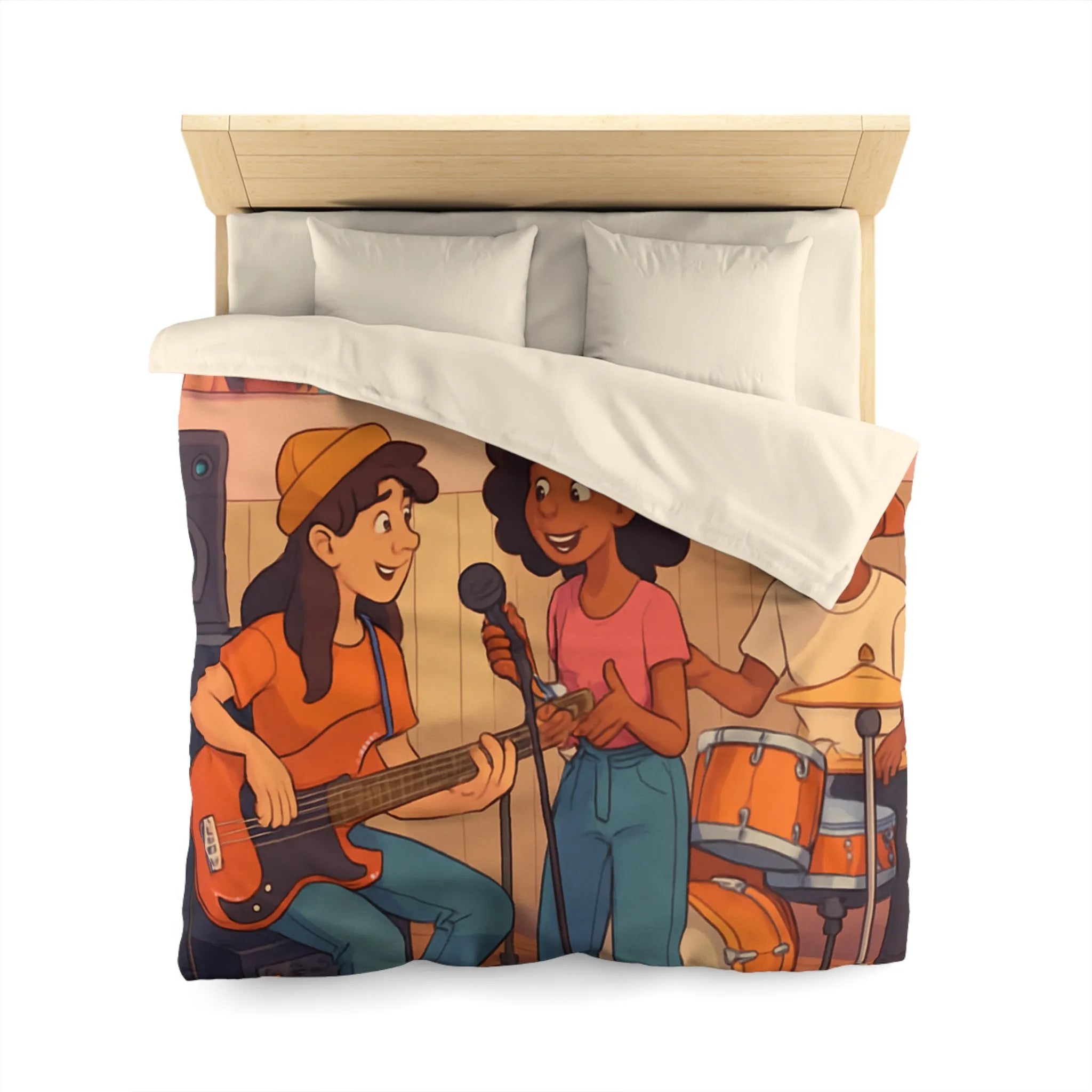 Housse de Couette Microfibre Création Artistique Moderne Design Exclusif Décoration Chambre