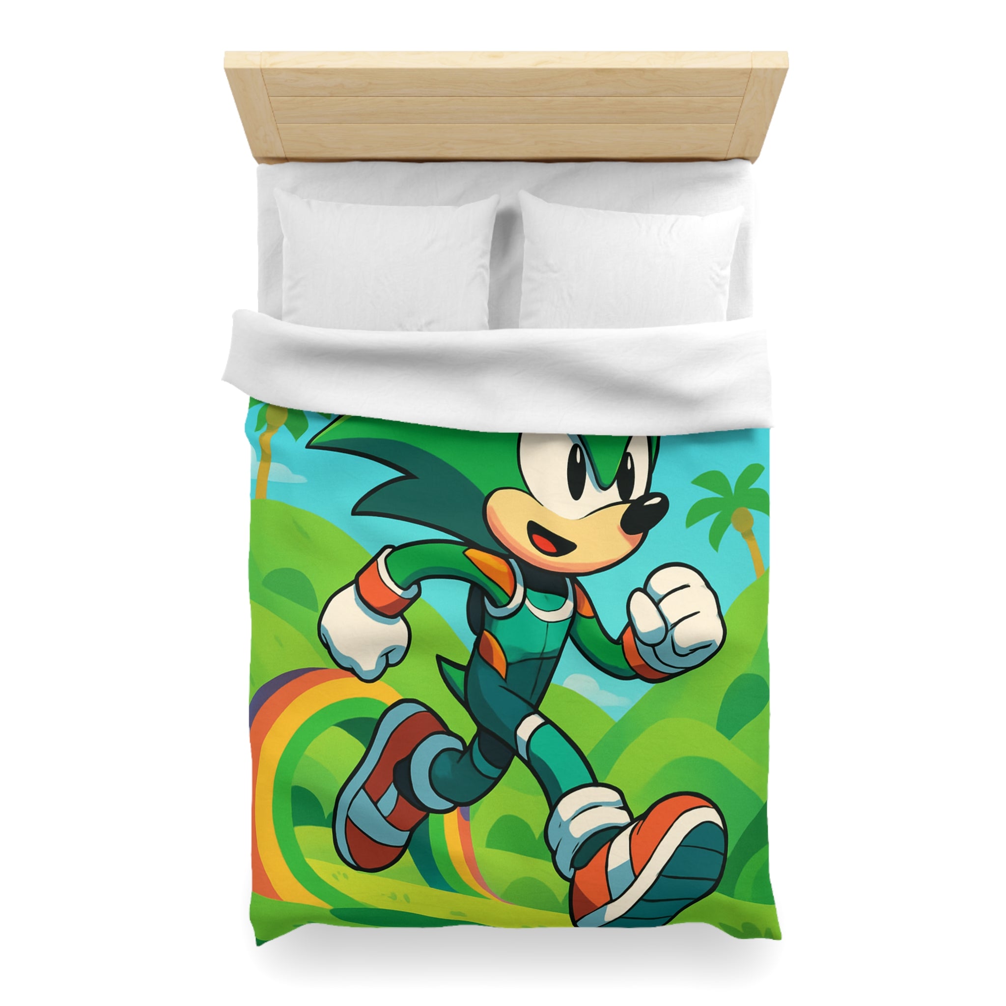 Housse de Couette Microfibre Motif Créatif Original Style Contemporain Chambre Élégante