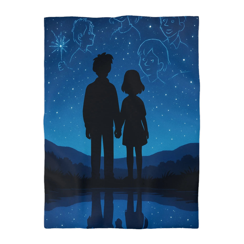 Housse de Couette Microfibre Art Graphique Contemporain Style Décoratif Chambre Tendance