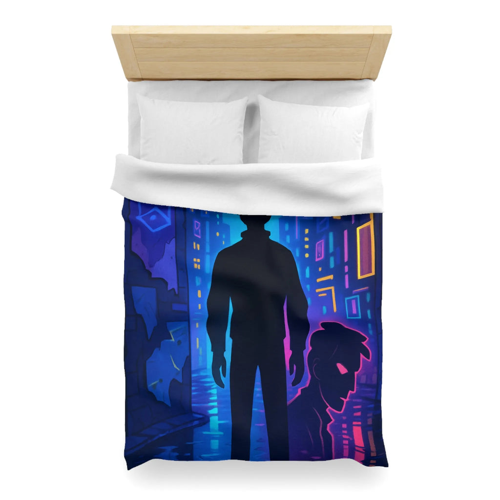 Housse de Couette Microfibre Art Graphique Contemporain Style Décoratif Chambre Tendance