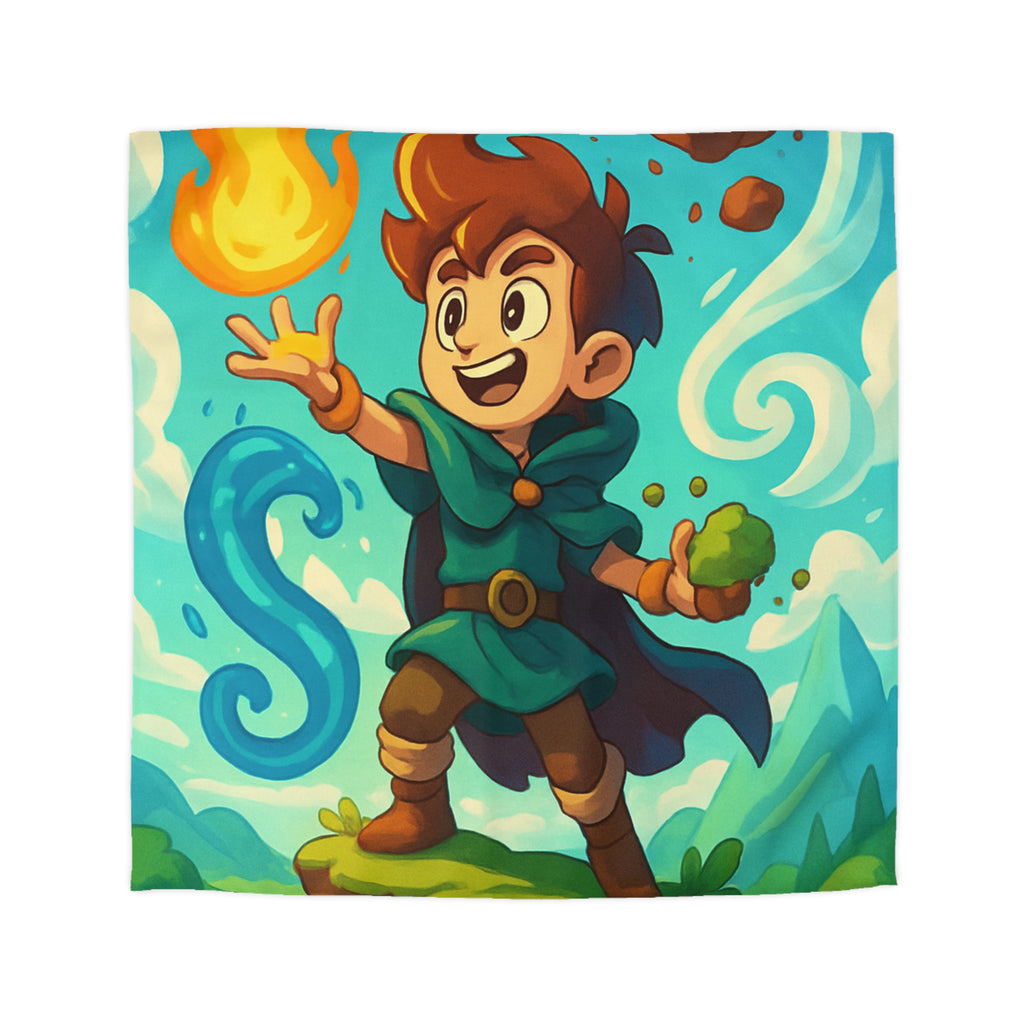 Housse de Couette Microfibre Motif Créatif Original Style Contemporain Chambre Élégante