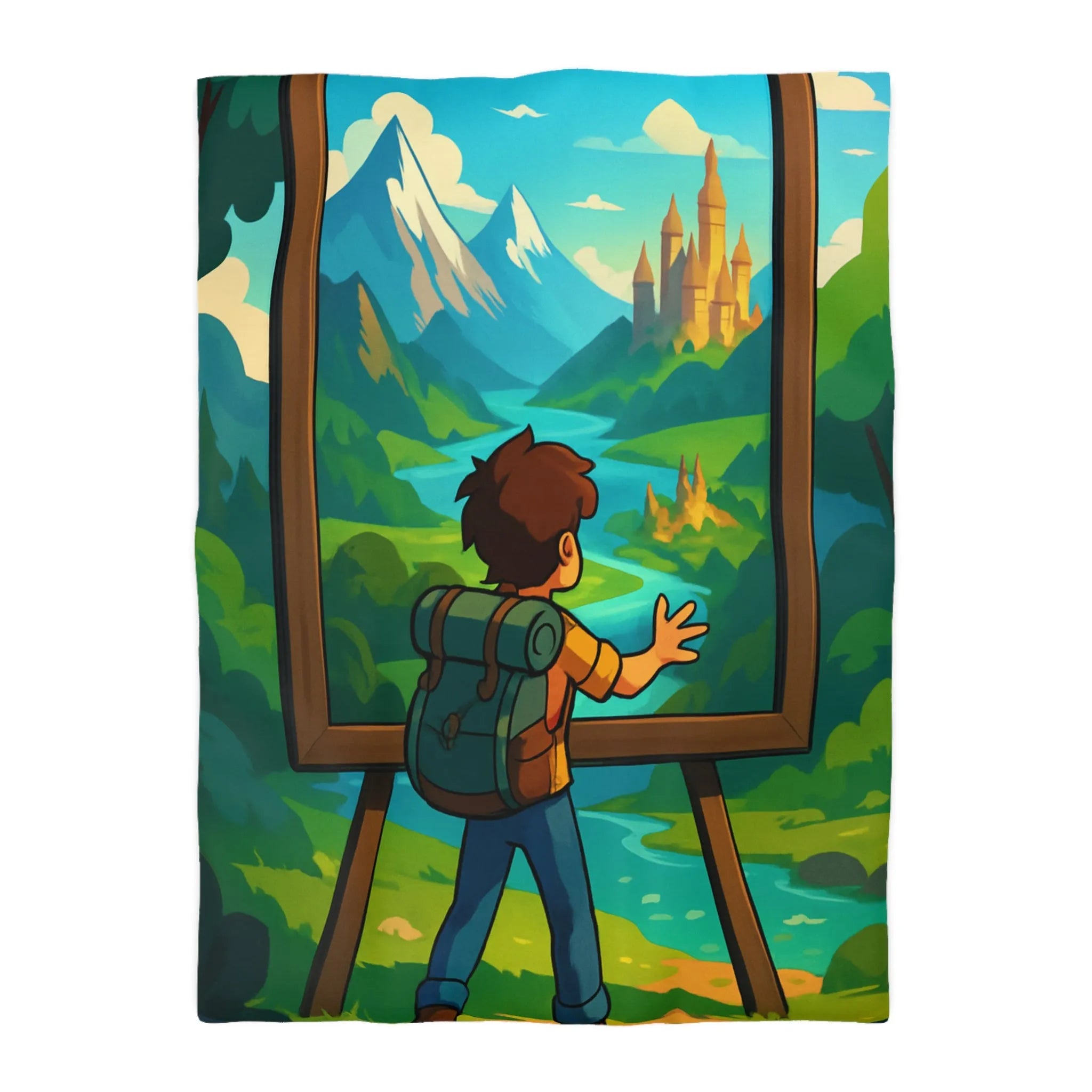 Enchantez votre chambre avec une housse de couette paysage nature féerique et rêveur