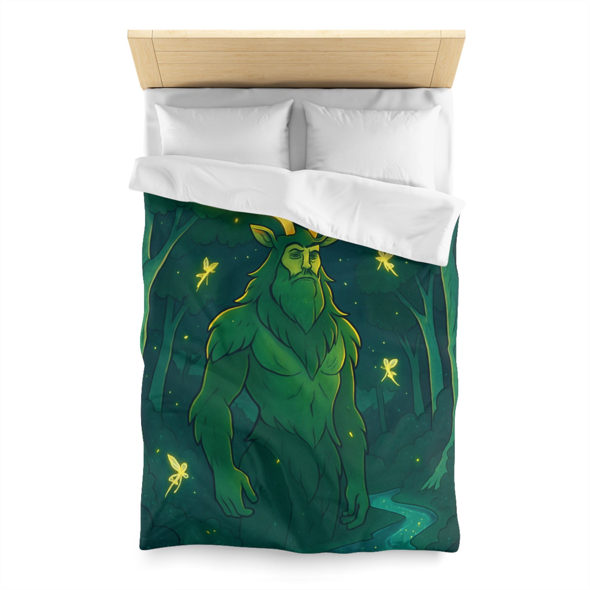 Housse de Couette Microfibre Illustration Unique Design Moderne Décoration Intérieure Raffinée