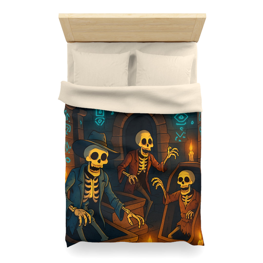 Housse de Couette Microfibre Illustration Unique Design Moderne Décoration Intérieure Raffinée