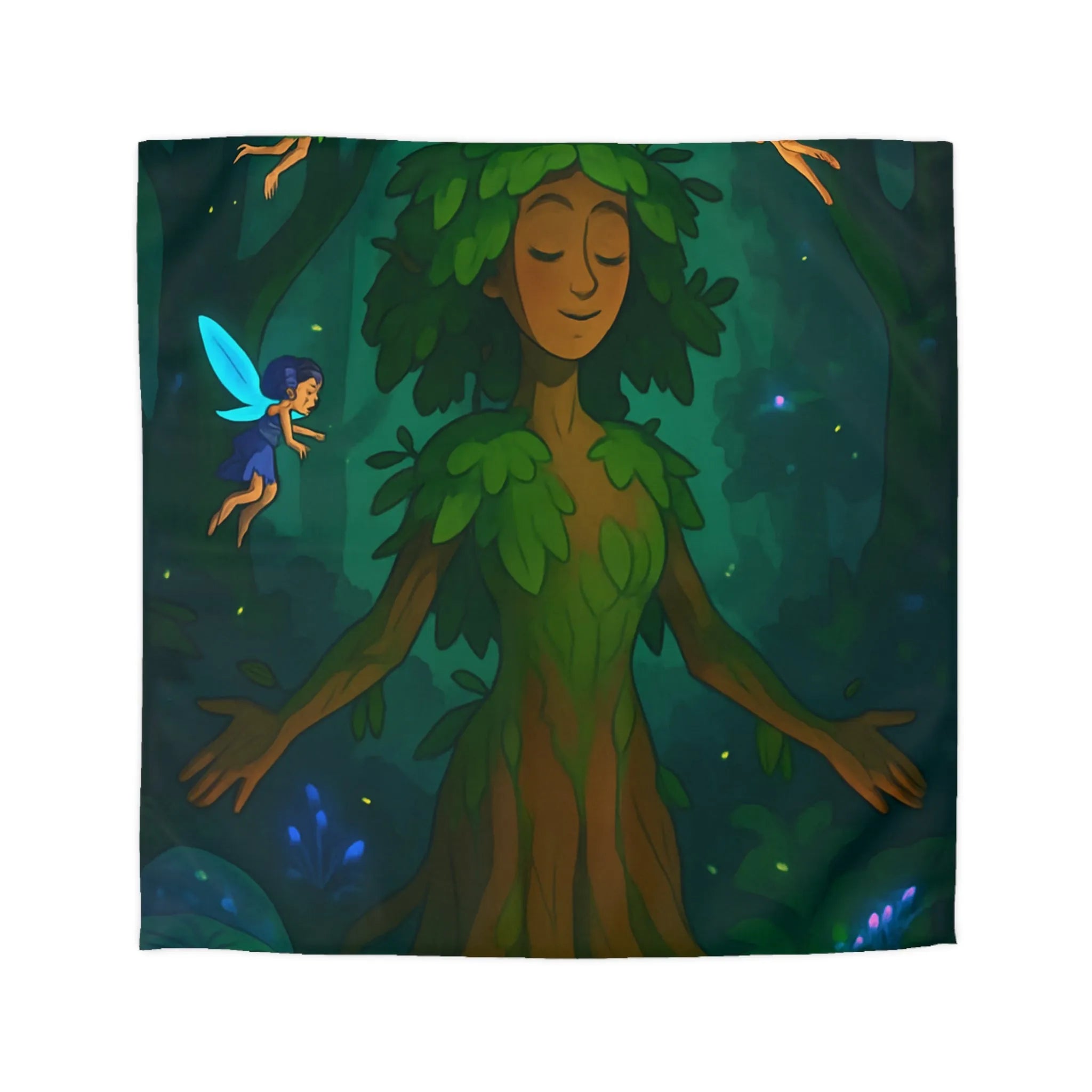 Émerveillez-vous avec une housse de couette féerique et apaisante de la forêt enchantée