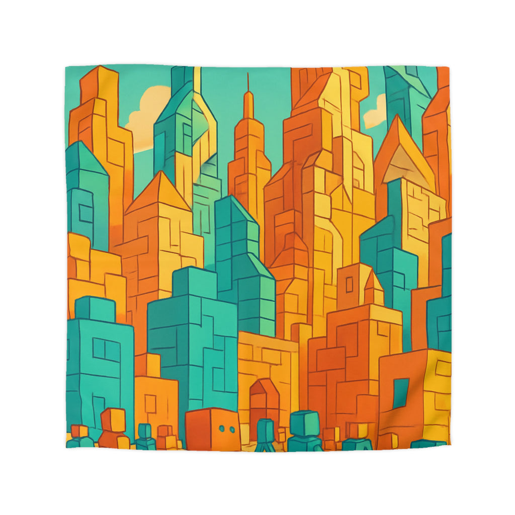 Housse de Couette Microfibre Design Artistique Moderne Décoration Chambre Confort Premium