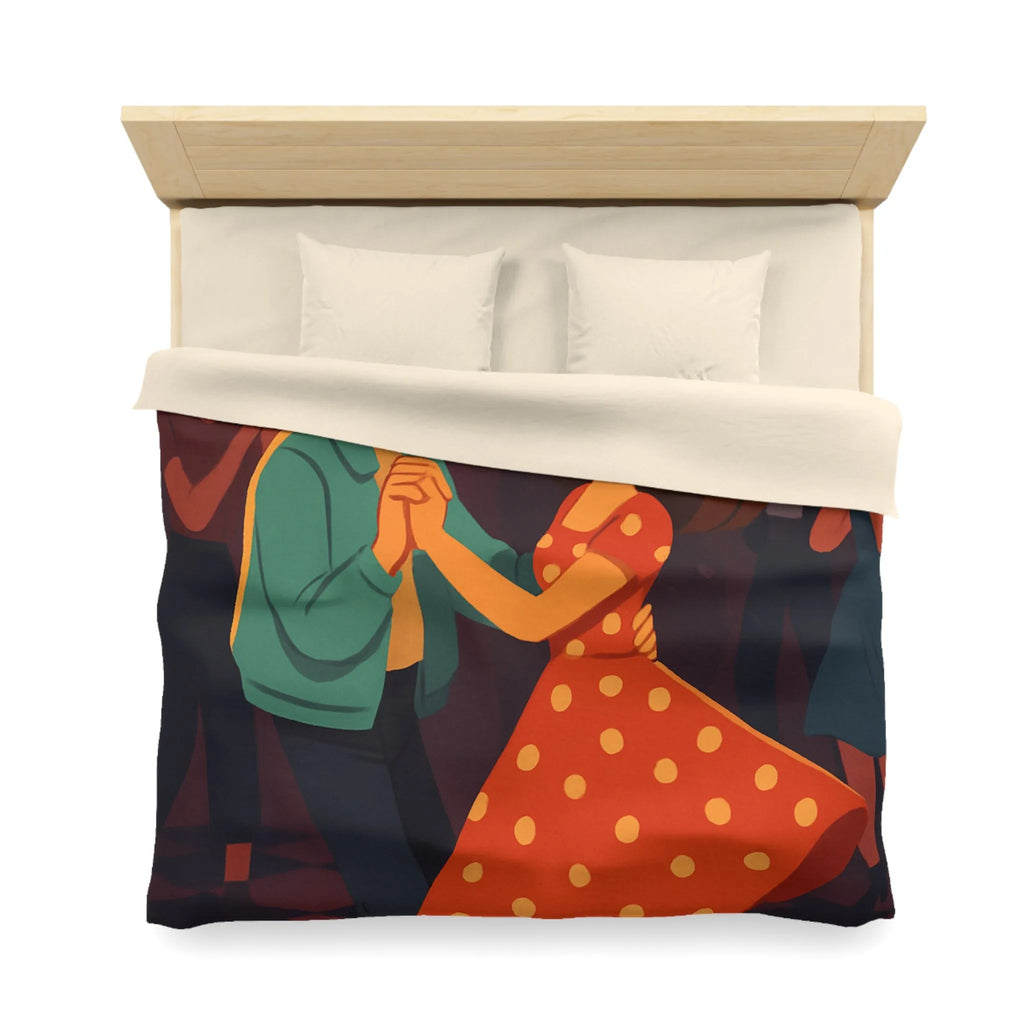 Housse de Couette Microfibre Art Graphique Contemporain Style Décoratif Chambre Tendance