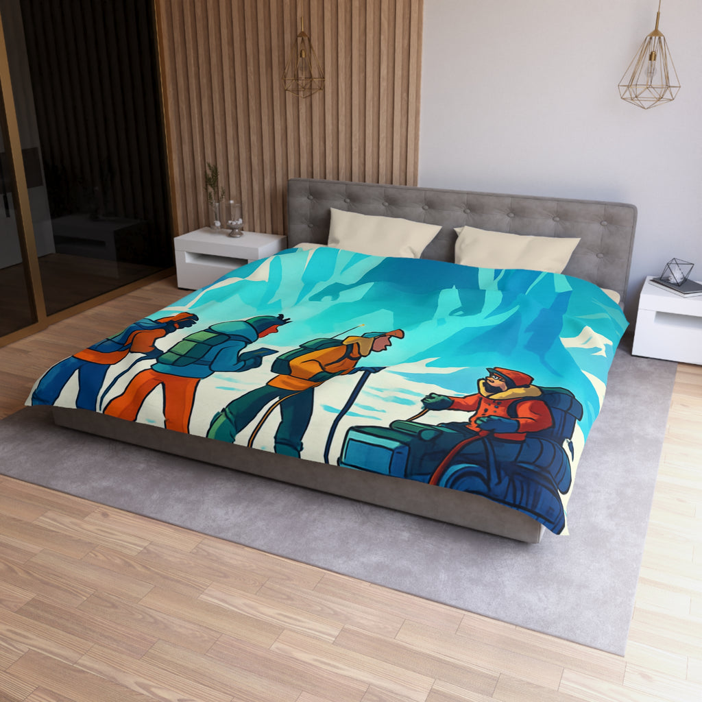 Housse de Couette Microfibre Illustration Unique Design Moderne Décoration Intérieure Raffinée