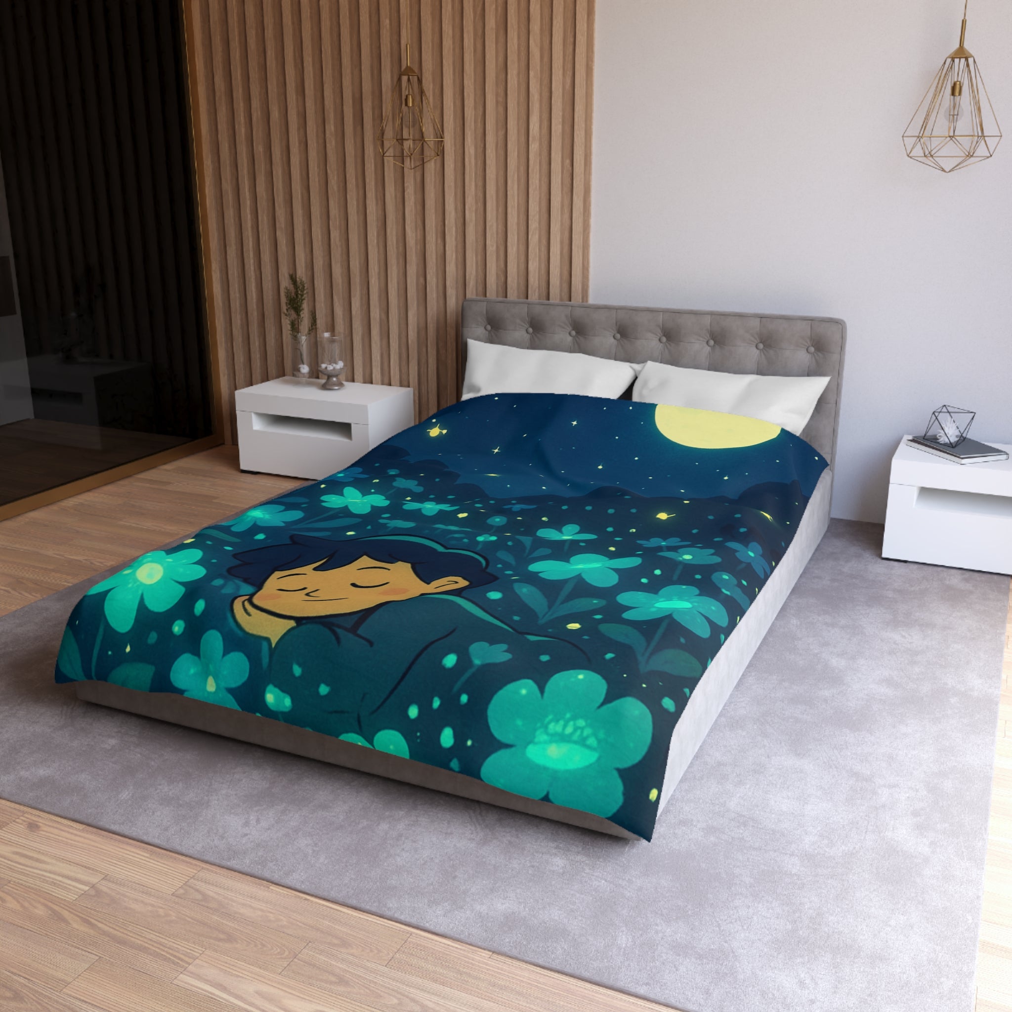 Housse de Couette Microfibre Création Artistique Moderne Design Exclusif Décoration Chambre