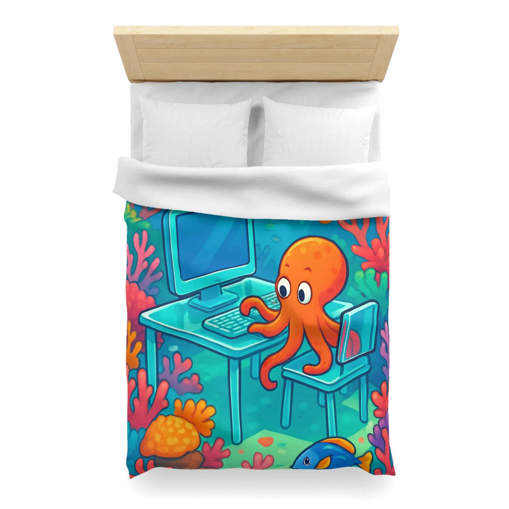 Housse de Couette Microfibre Art Graphique Contemporain Style Décoratif Chambre Tendance